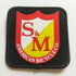 S&M BMX Bike Co. Square Shield Patch - SkateboardStickers.com