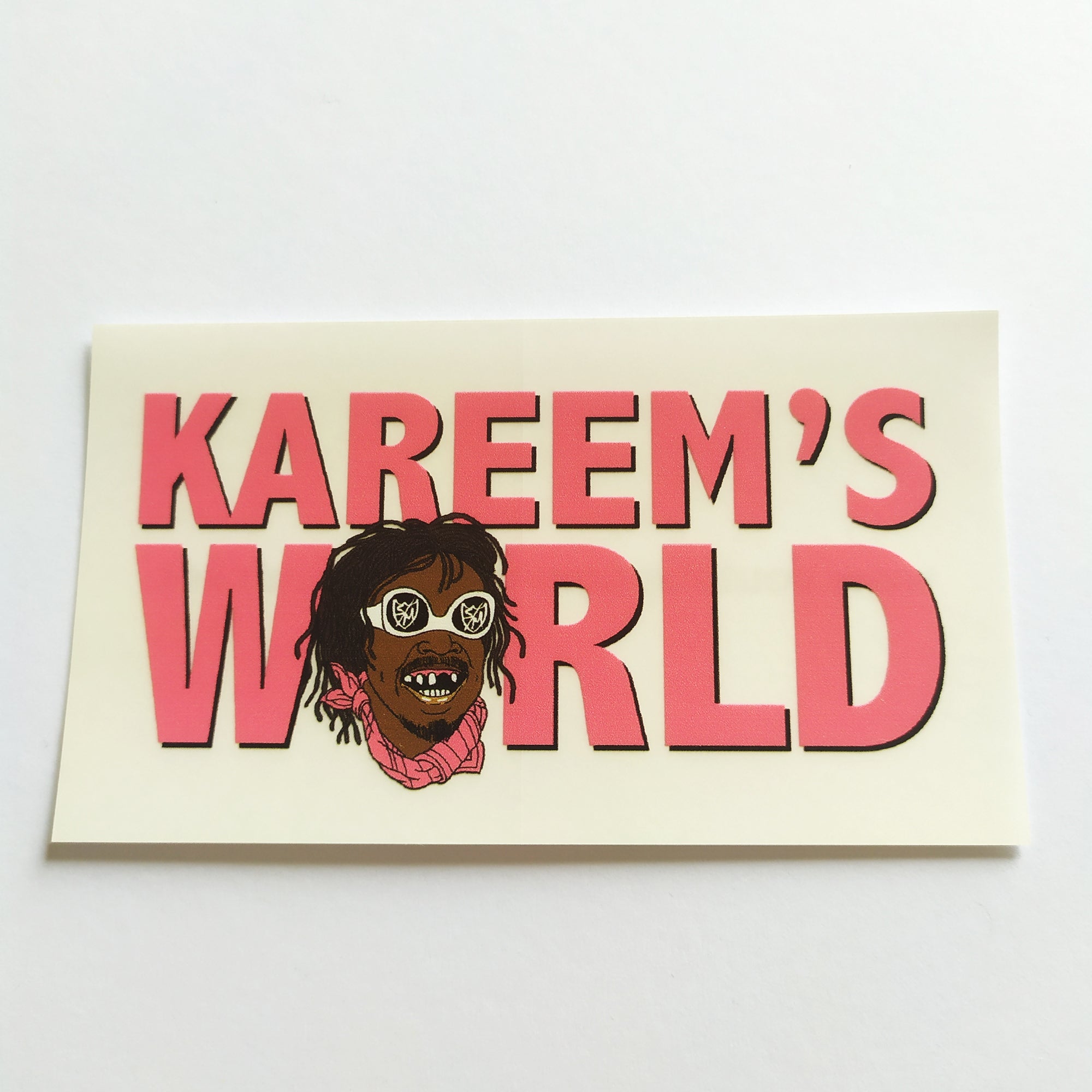 S&M "Kareem's World" BMX Sticker - SkateboardStickers.com