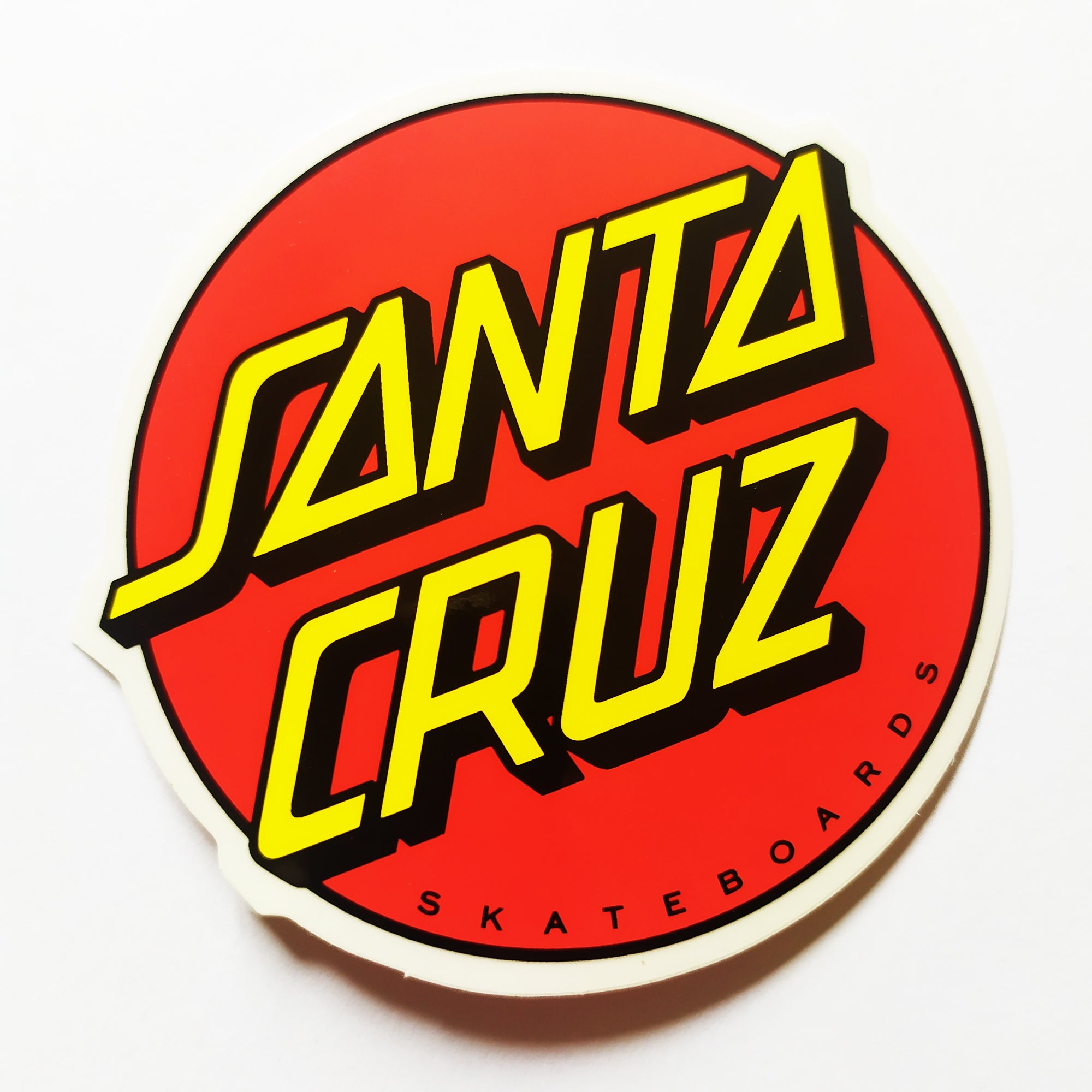 Santa Cruz Classic Dot Skateboard Sticker - 7.5 cm - SkateboardStickers.com