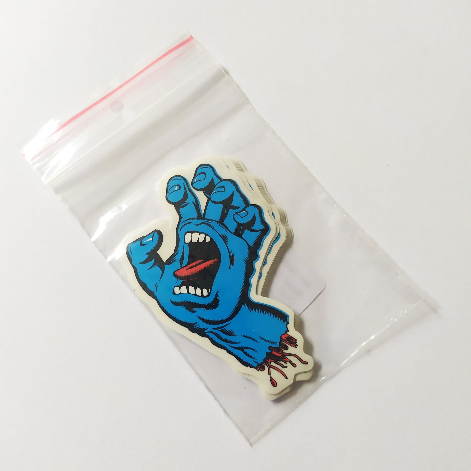 Santa Cruz Screaming Hand Stickers - 10 pack - sealed - SkateboardStickers.com