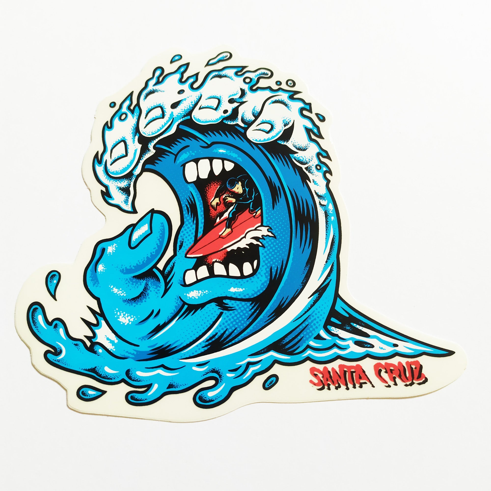 Santa Cruz - Screaming Wave Sticker - SkateboardStickers.com