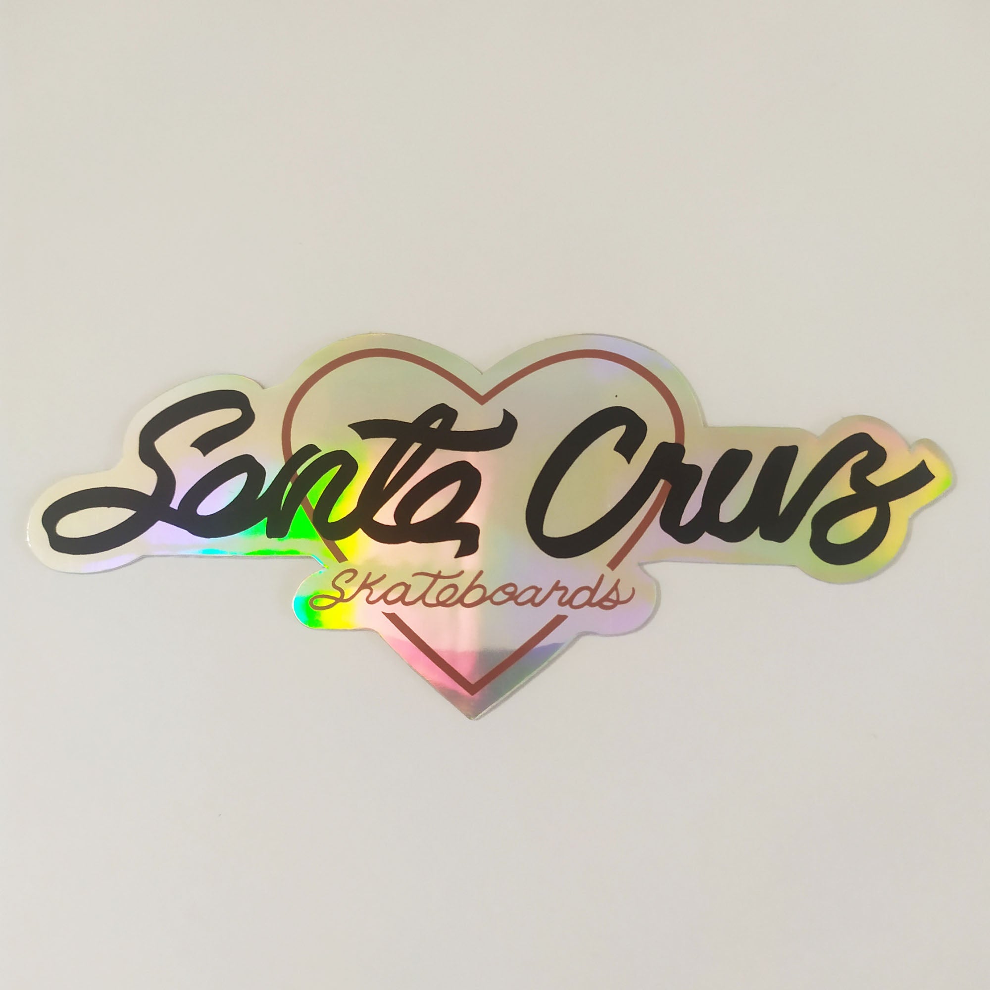 Santa Cruz - Love Script Holo Skateboard Sticker