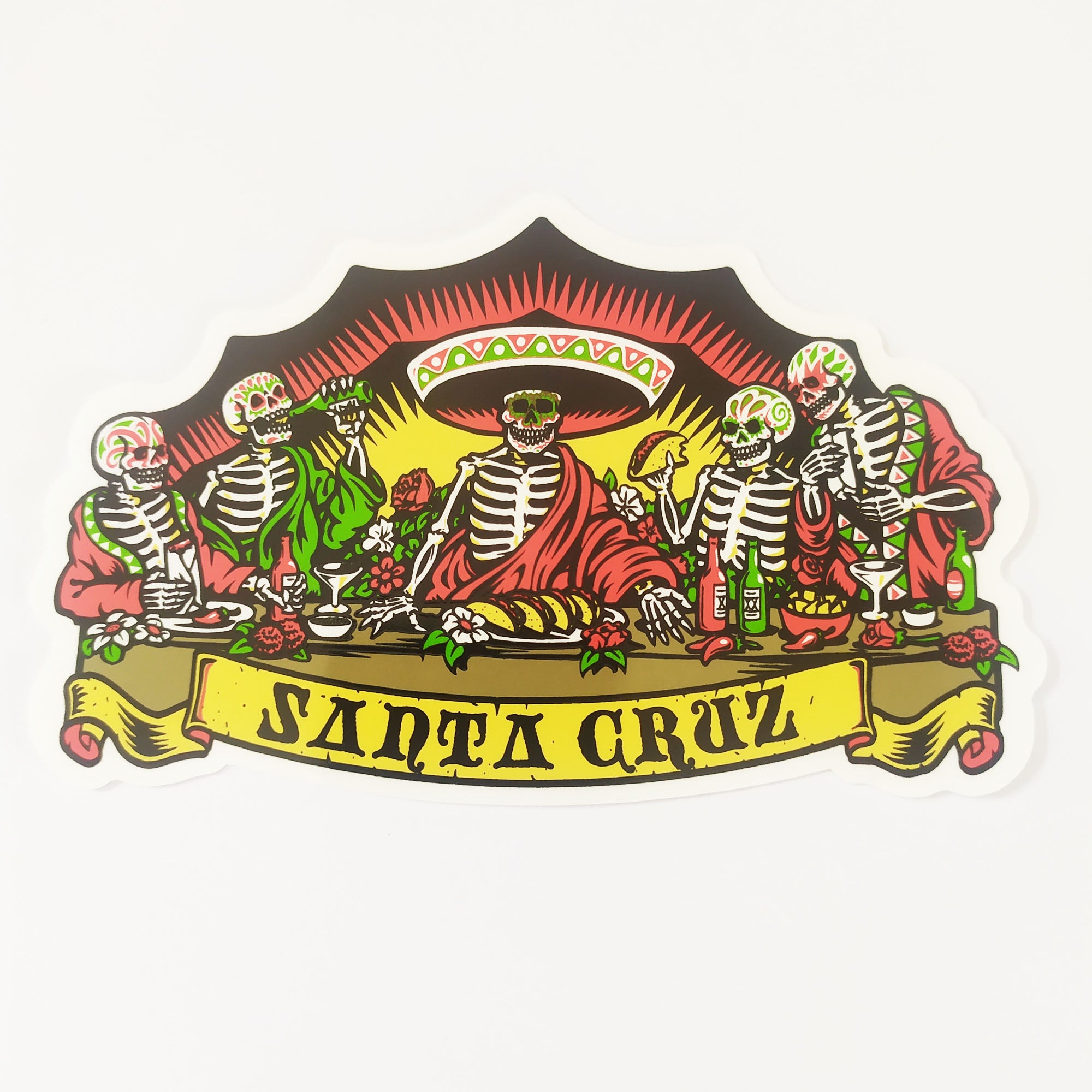 Santa Cruz - Dead Diners Skateboard Sticker