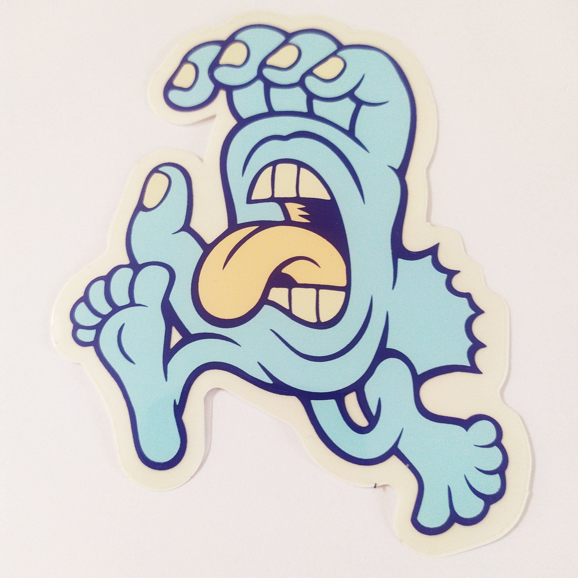 Santa Cruz - Beach Bum Screaming Hand Skateboard Sticker