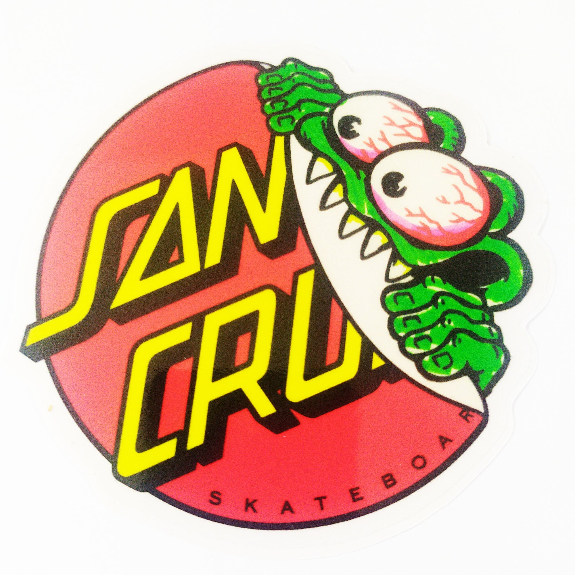 Santa Cruz - Slasher Hand Dot Skateboard Sticker