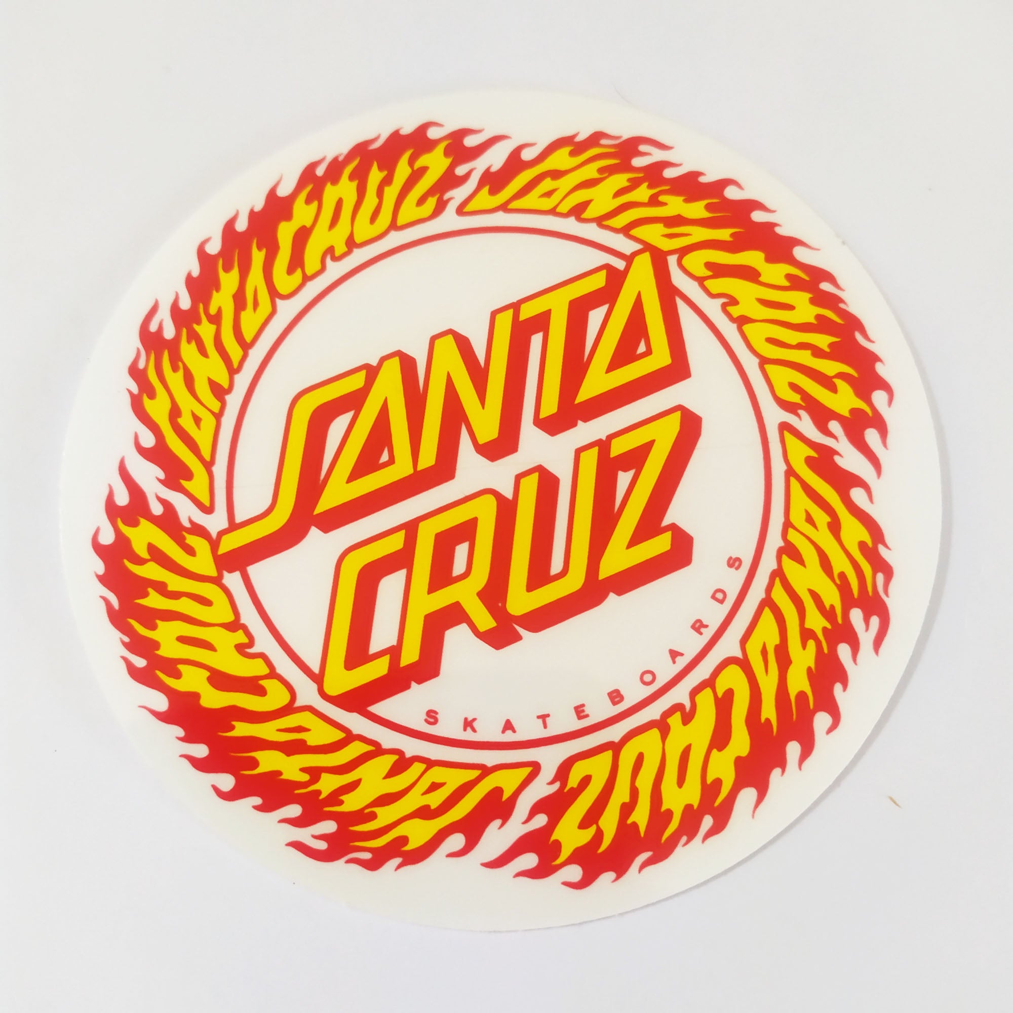 Santa Cruz - Flamed Ring Dot Skateboard Sticker
