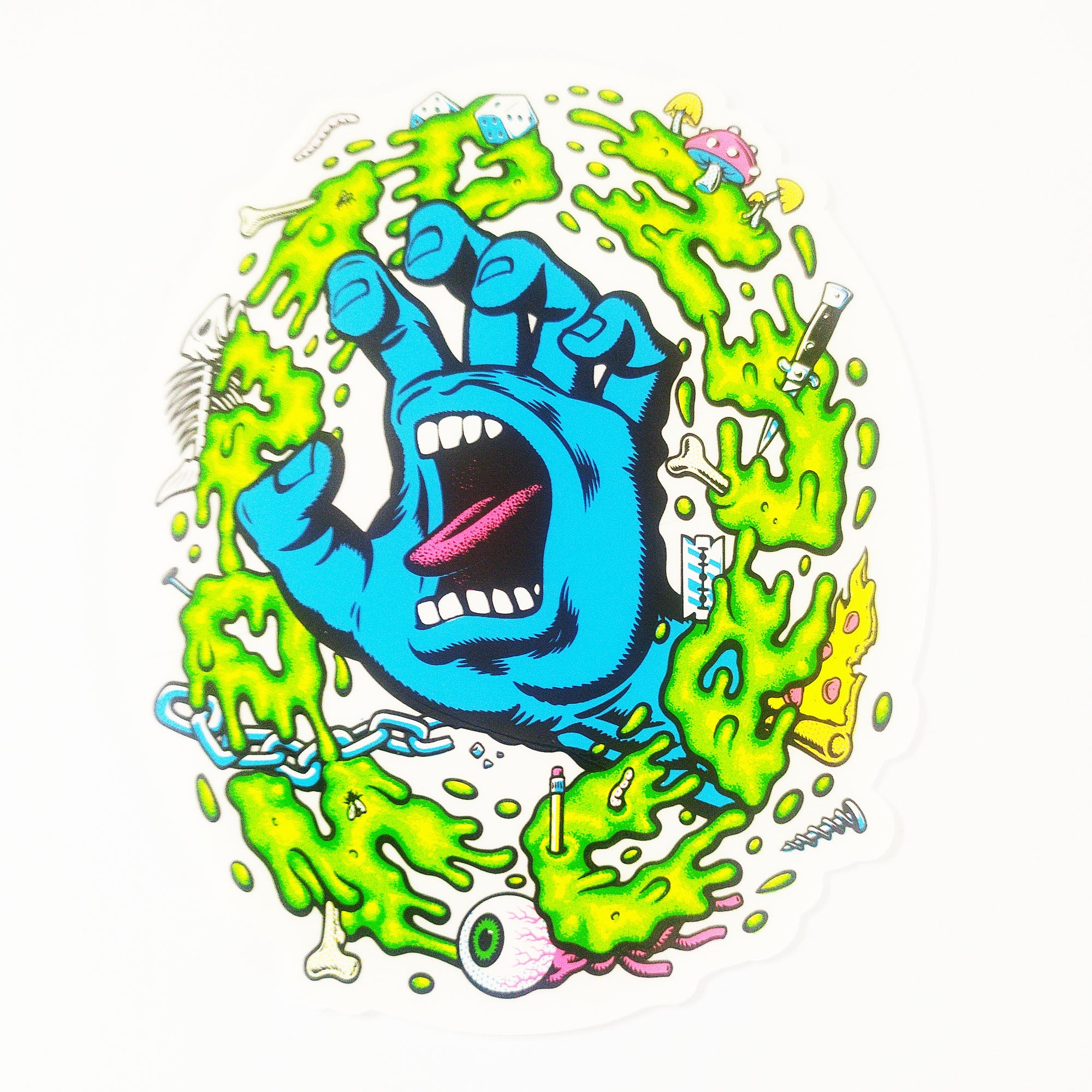 Santa Cruz - Slime Screaming Hand Skateboard Sticker