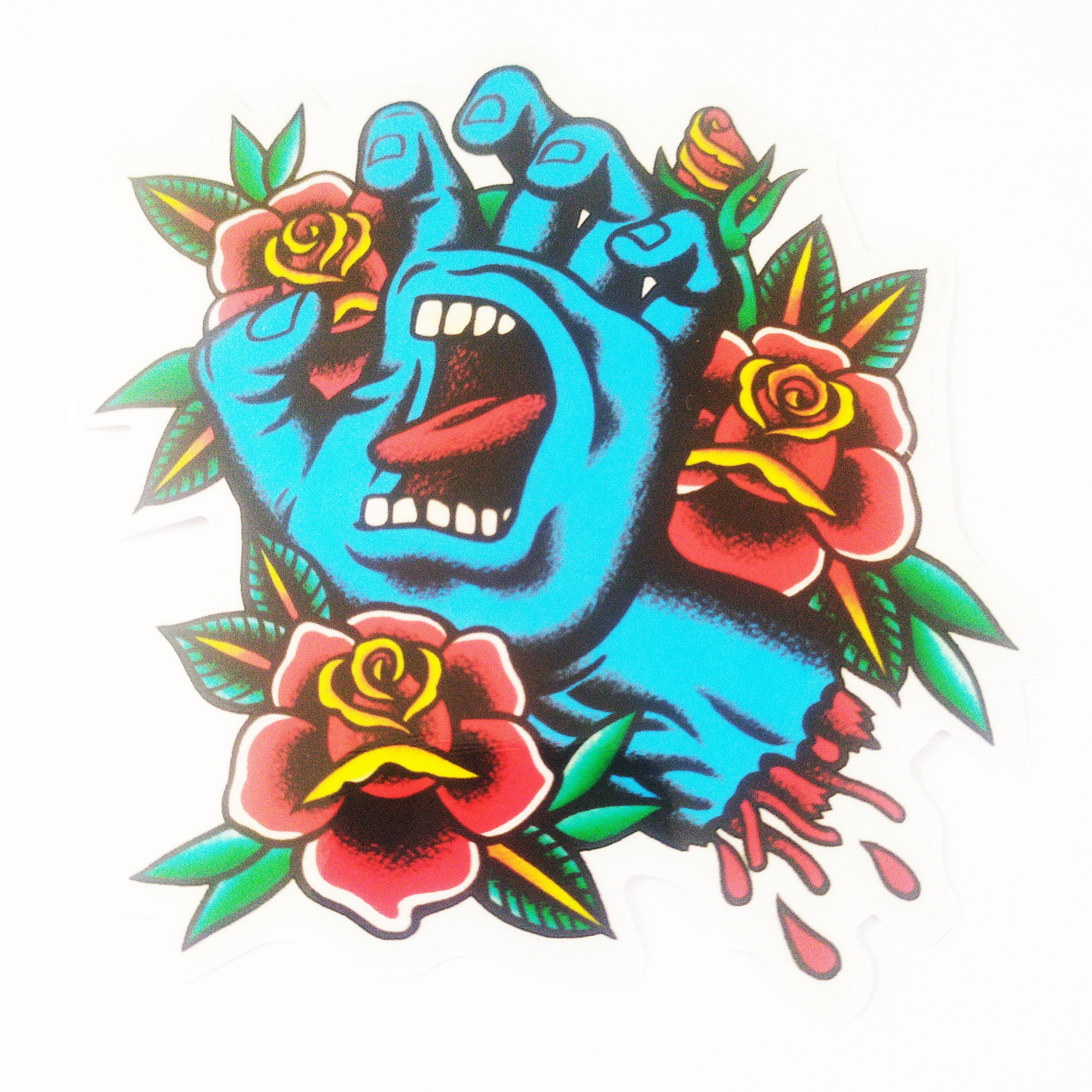 Santa Cruz - Screaming Flash Hand Skateboard Sticker