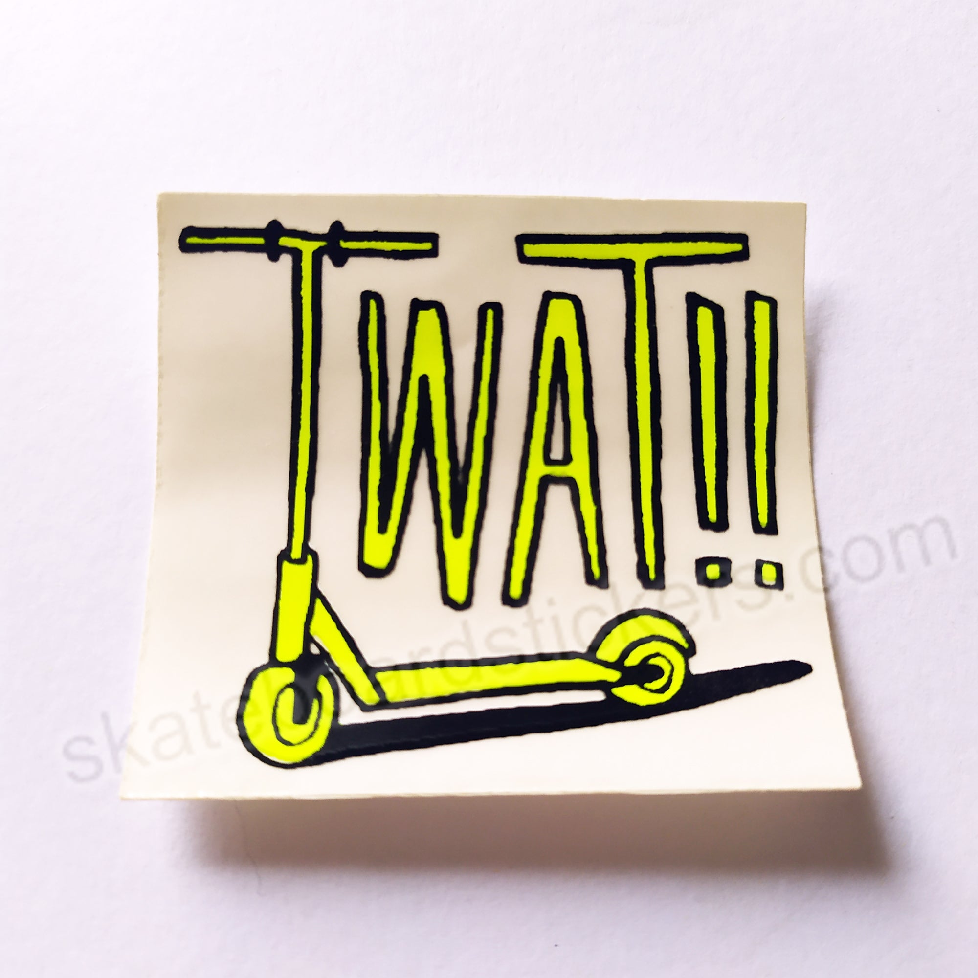 Scooter Tw@t Funny Skateboard Sticker - SkateboardStickers.com