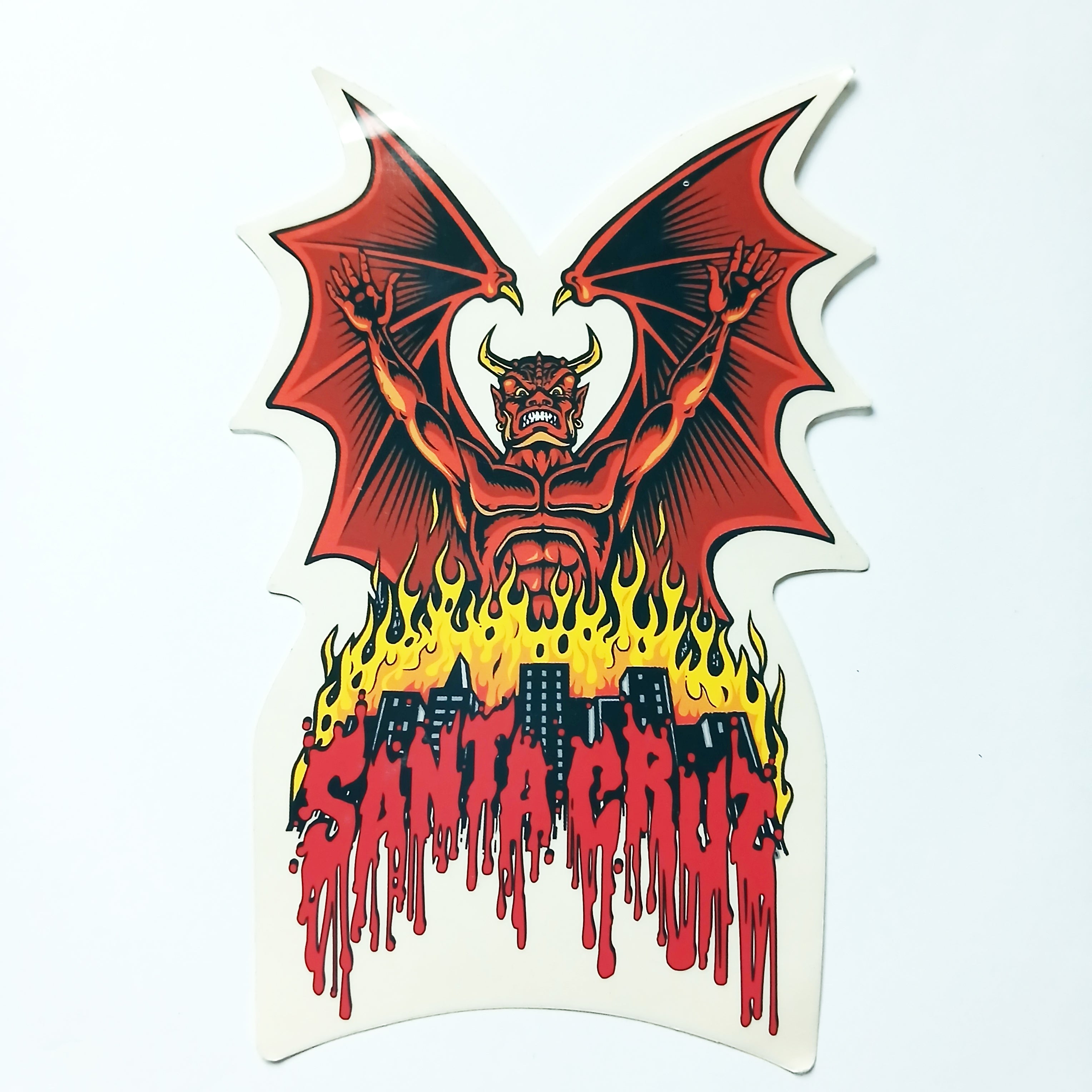 Santa Cruz Old School 80s Skateboard Sticker - SkateboardStickers.com