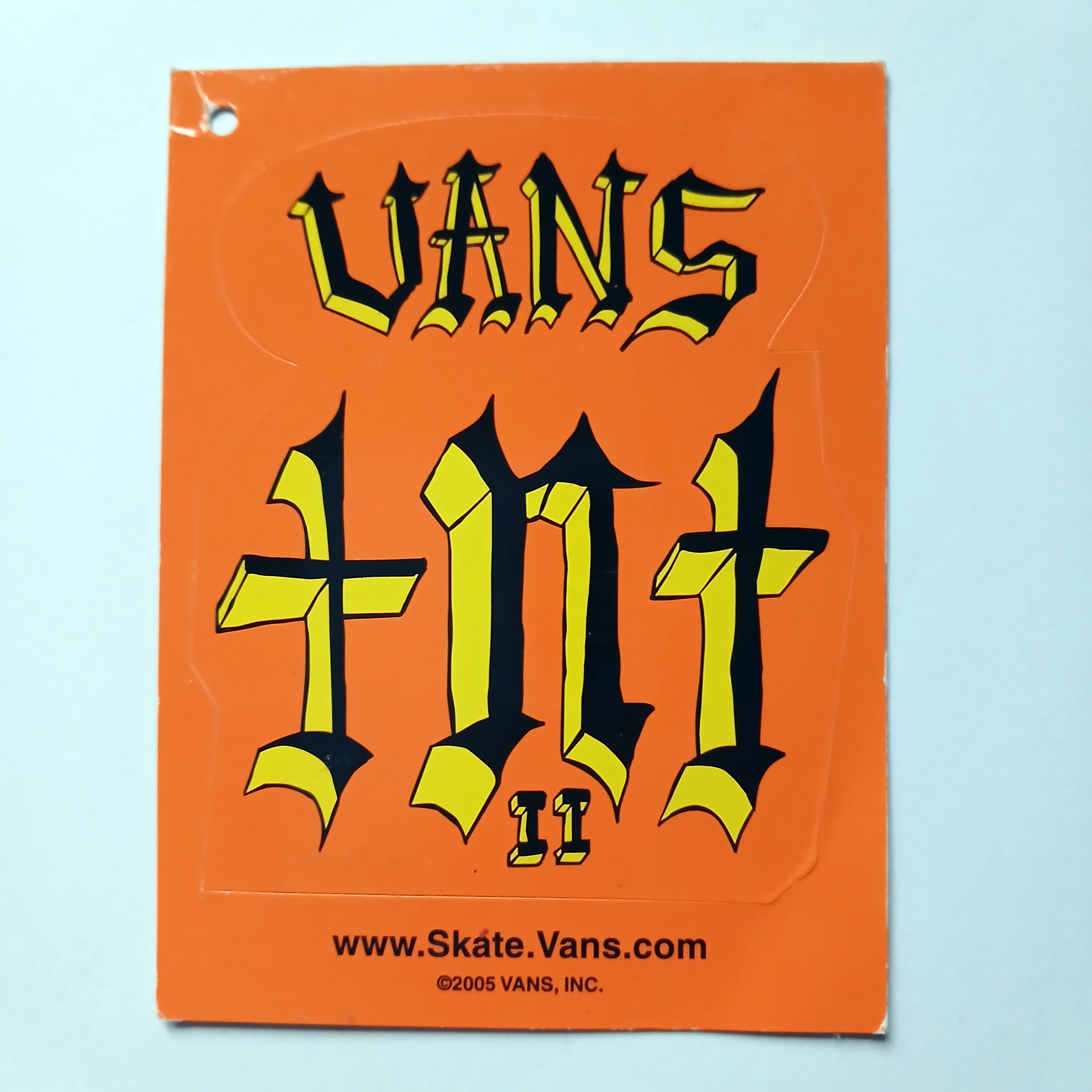 Vans "TNT" Skateboard Sticker from 2005 - SkateboardStickers.com
