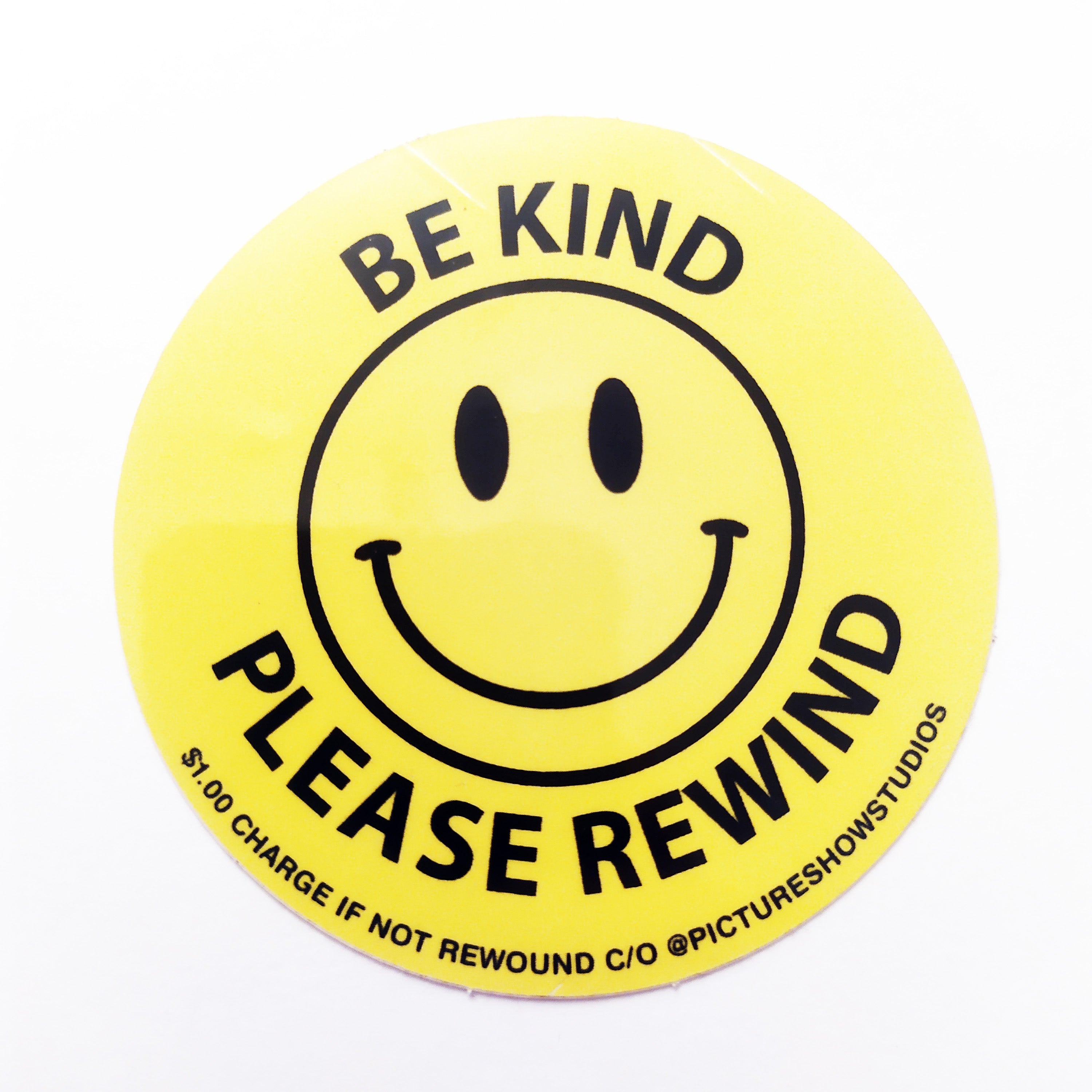 Picture Show - Be Kind Please Rewind VHS Video Skateboard Sticker