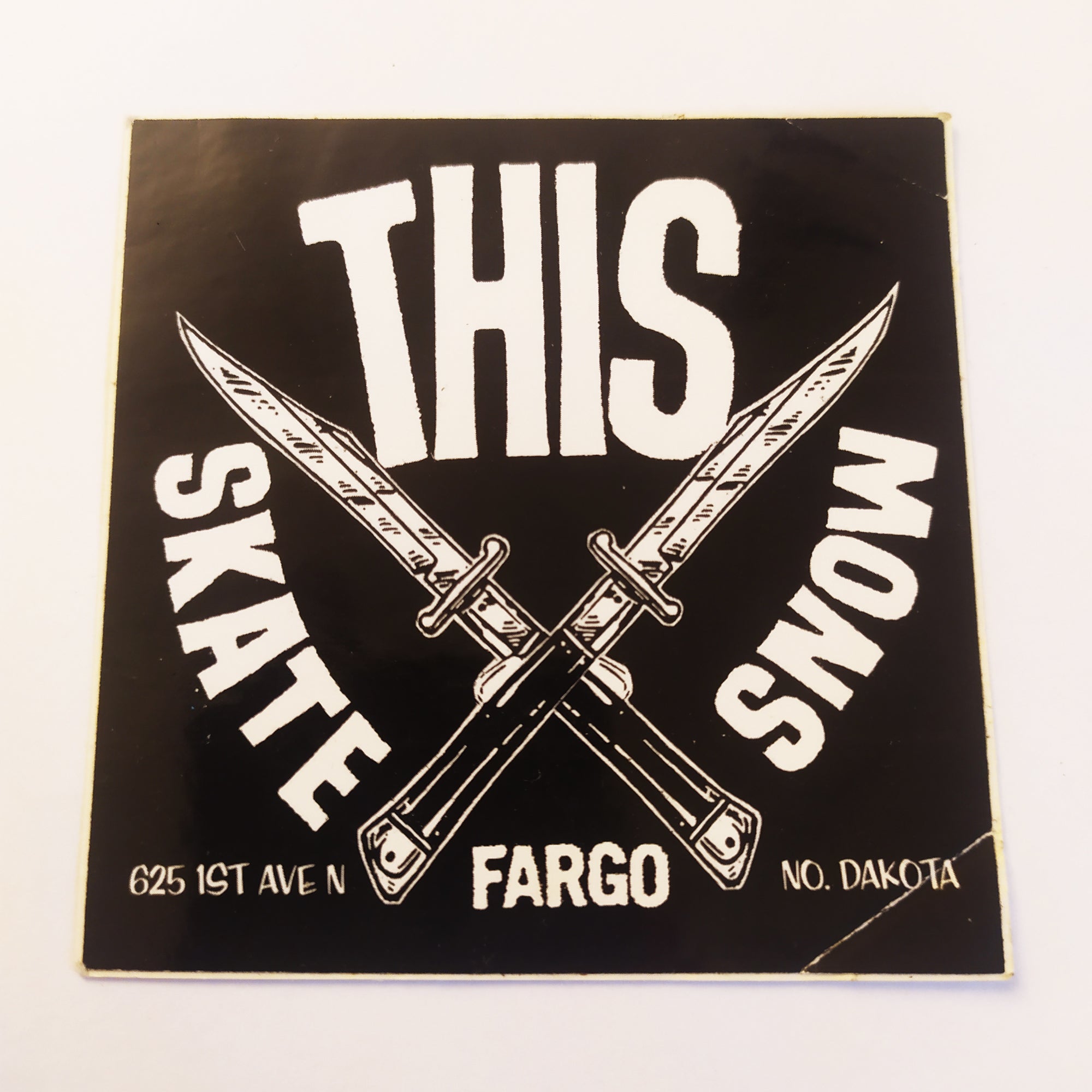 This Skate Shop Sticker (creased)