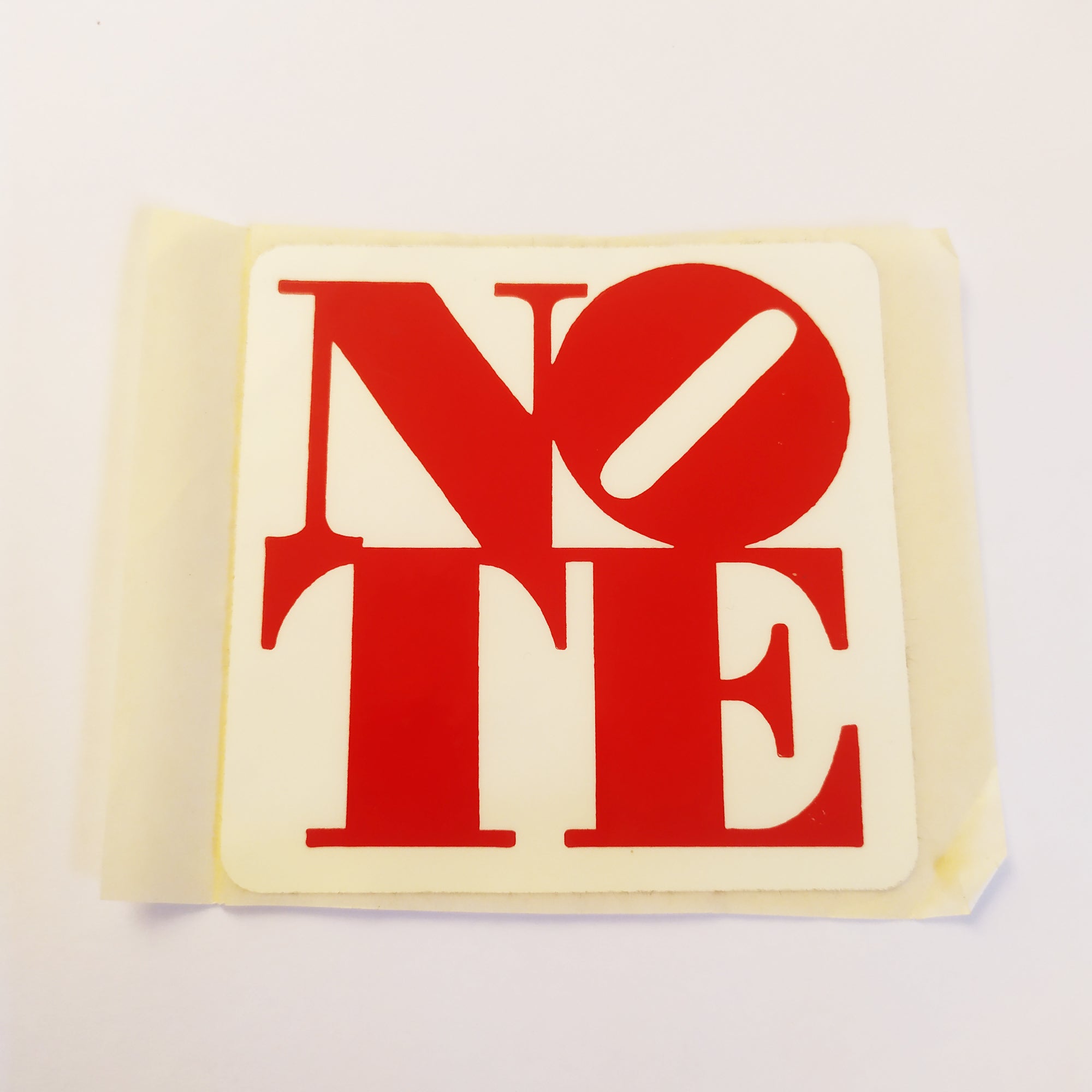 Note Shop Skate Sticker - White background