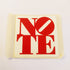 Note Shop Skate Sticker - White background