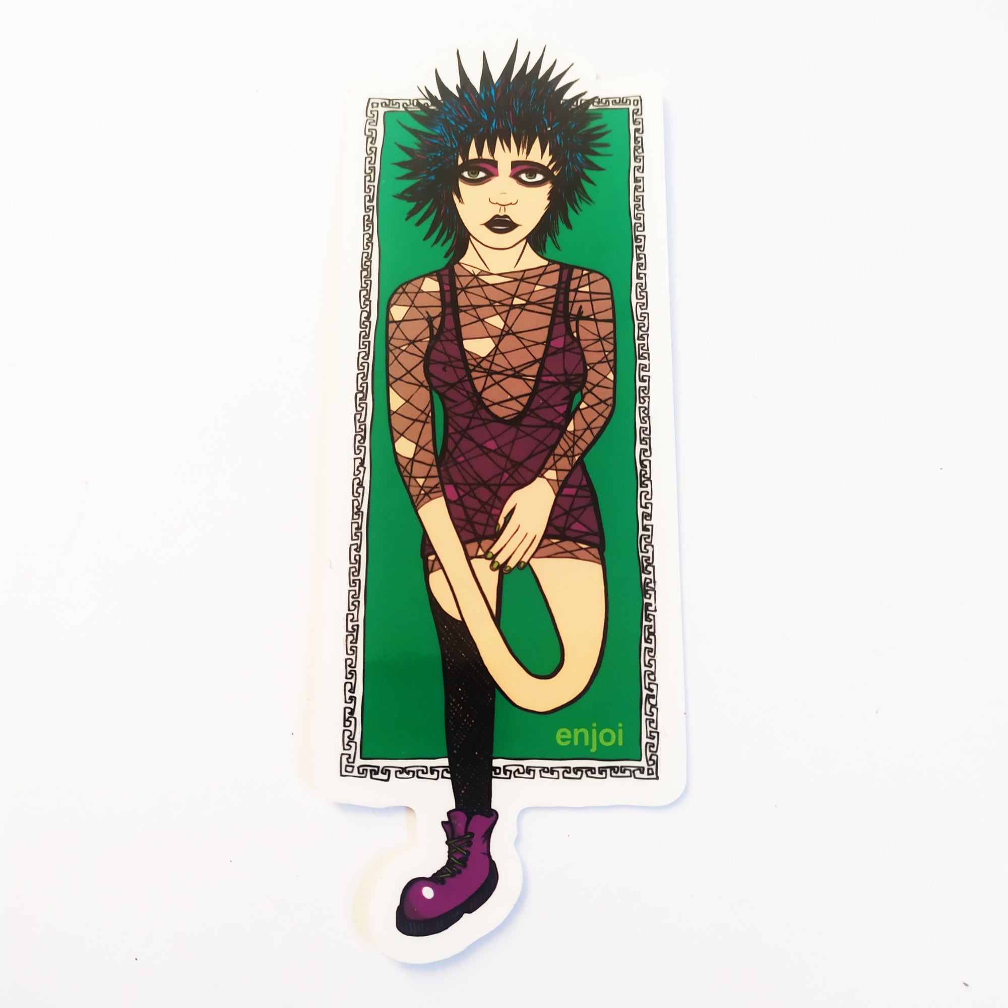 Enjoi Goth Girl Skateboard Sticker
