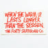 Forty Skateboard Sticker - SkateboardStickers.com