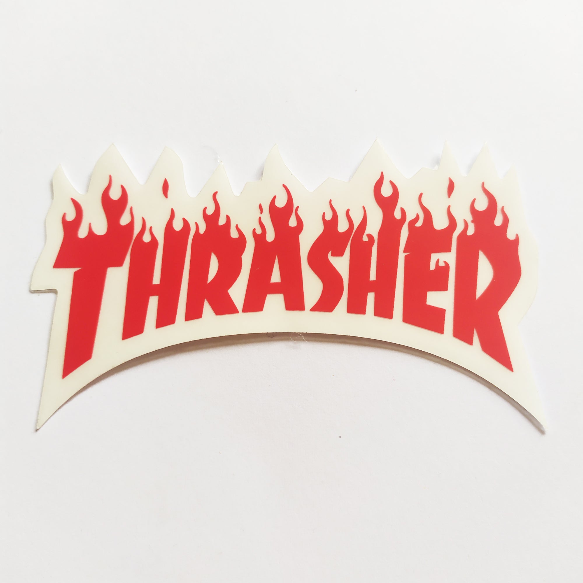 Thrasher Classic Logo Skateboard Sticker - Red - SkateboardStickers.com