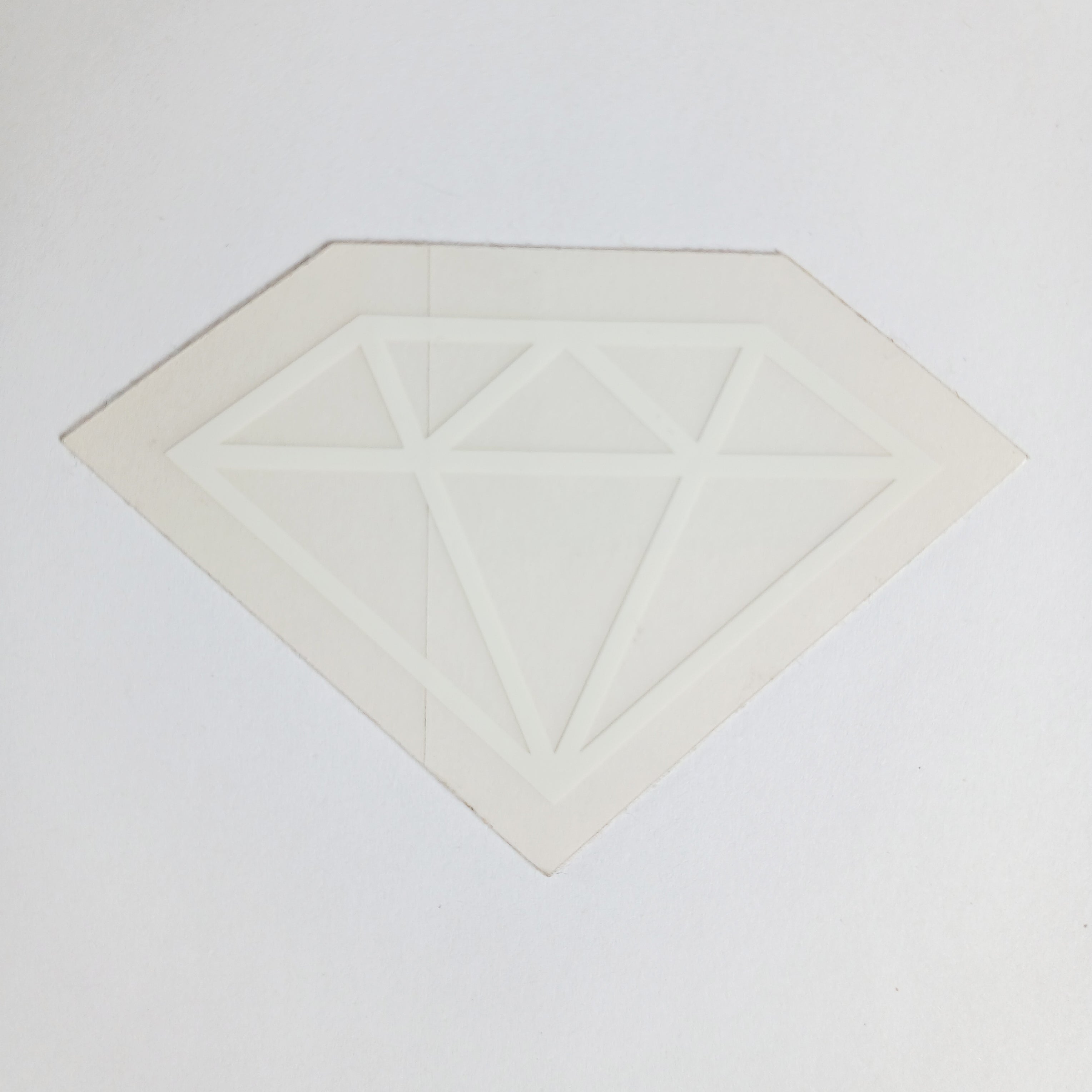 Diamond Supply Co. White Diamond Skateboard Sticker