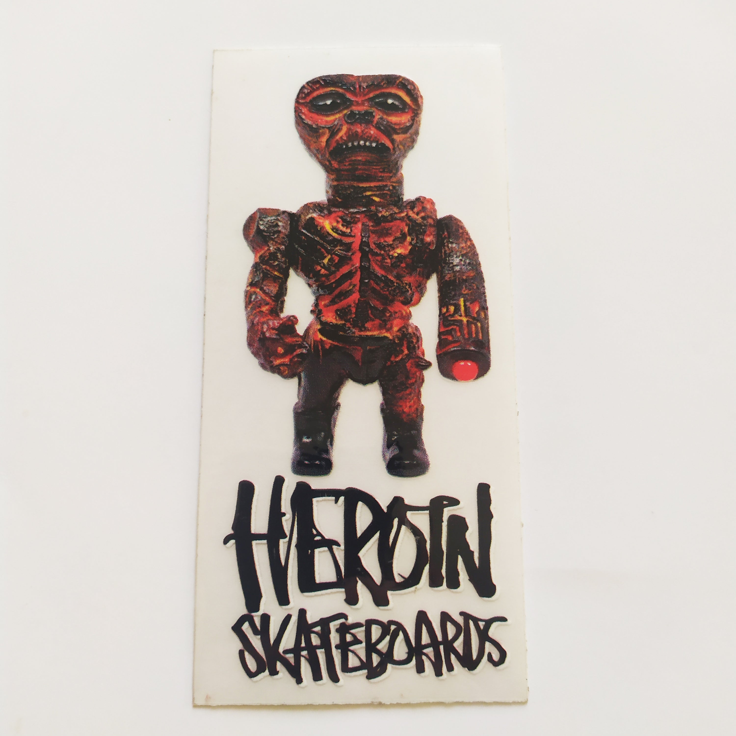 Heroin Skateboards Sticker - E.T. Extraterrestrial - 12cm high approx - SkateboardStickers.com