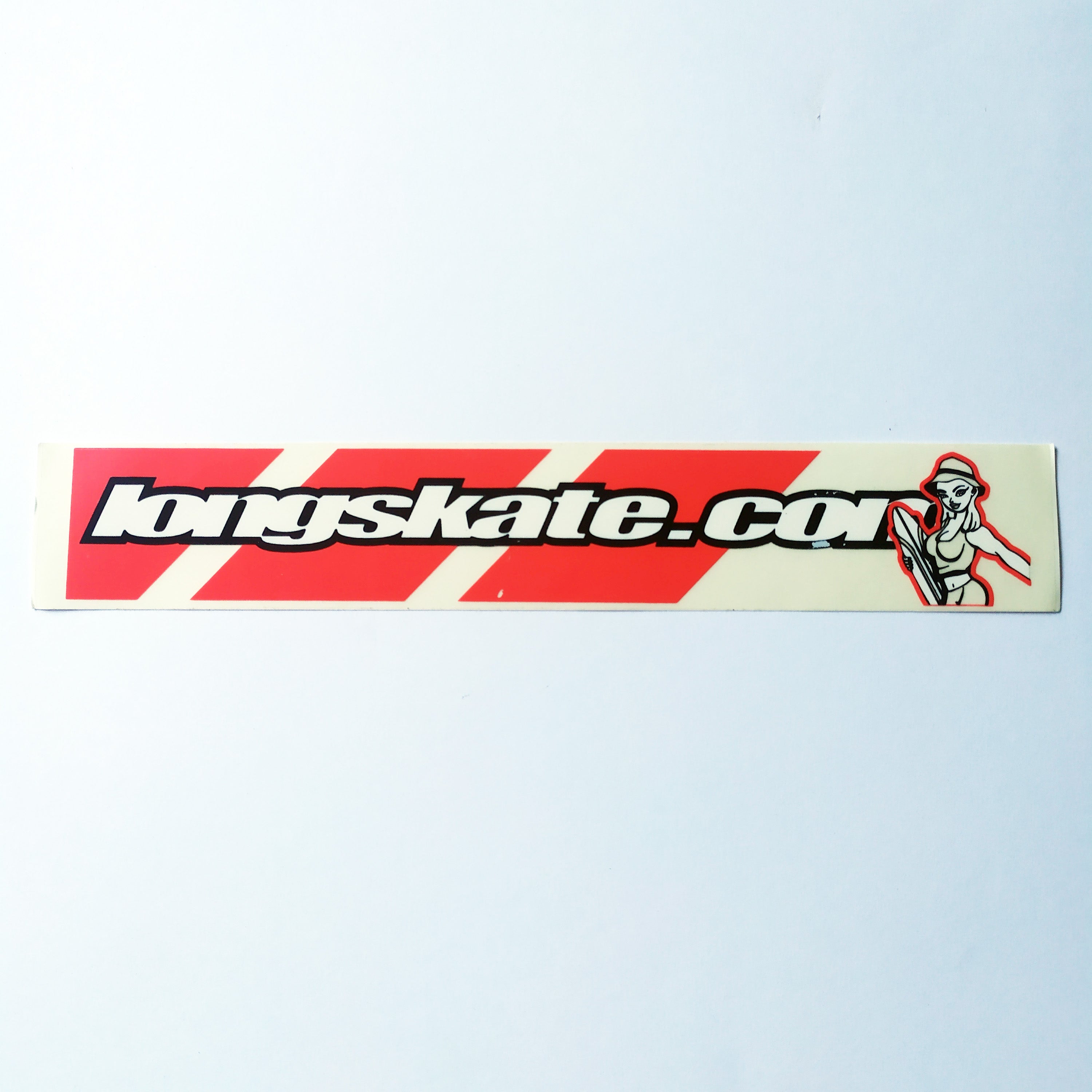Longskate Longboards Sticker (damaged) - SkateboardStickers.com