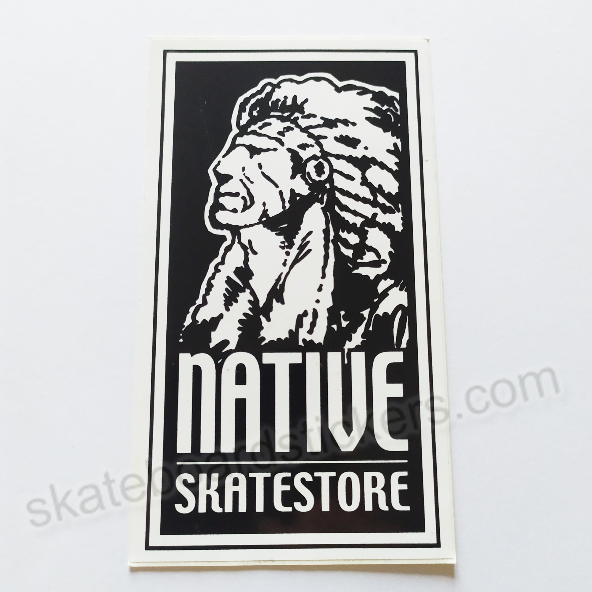 Native Skate Shop Skateboard Sticker - SkateboardStickers.com