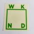 WKND Skateboard Sticker - 6.5 cm x 6 cm approx - SkateboardStickers.com