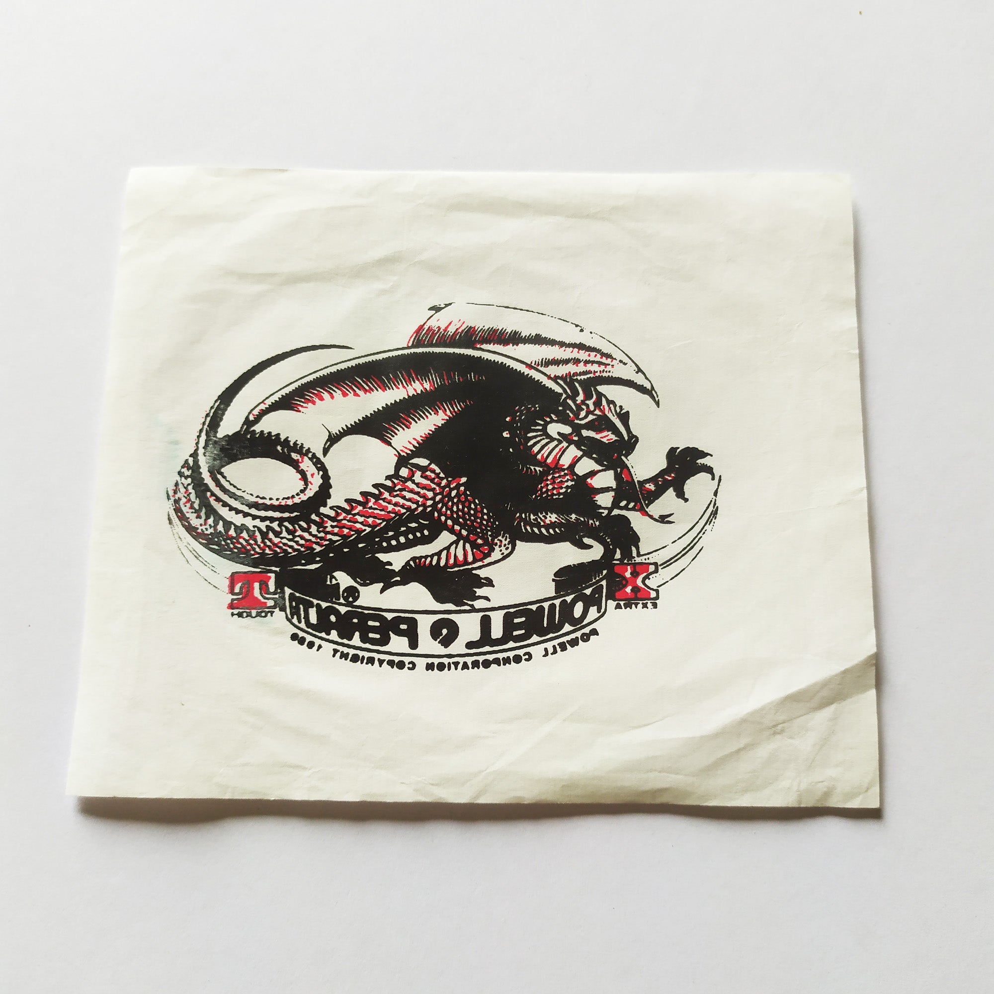 Powell Peralta Temporary Tattoo - from the 80s!! - SkateboardStickers.com