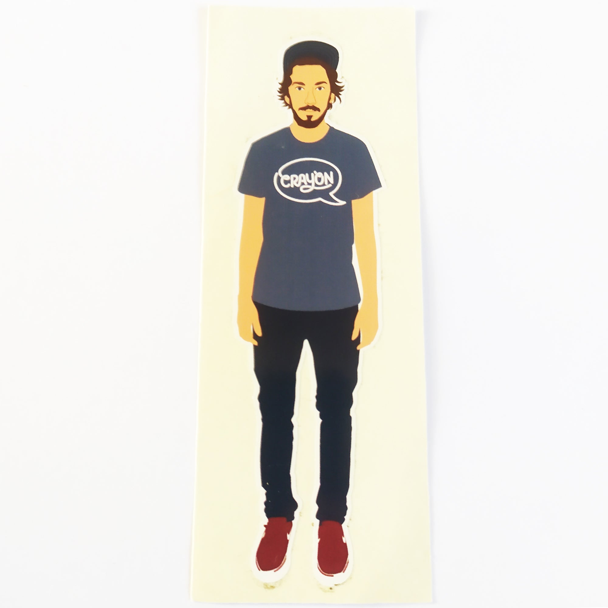 Crayon Chris Jones Skateboard Sticker - SkateboardStickers.com