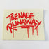 Teenage Runaway Wheels Skateboard Sticker