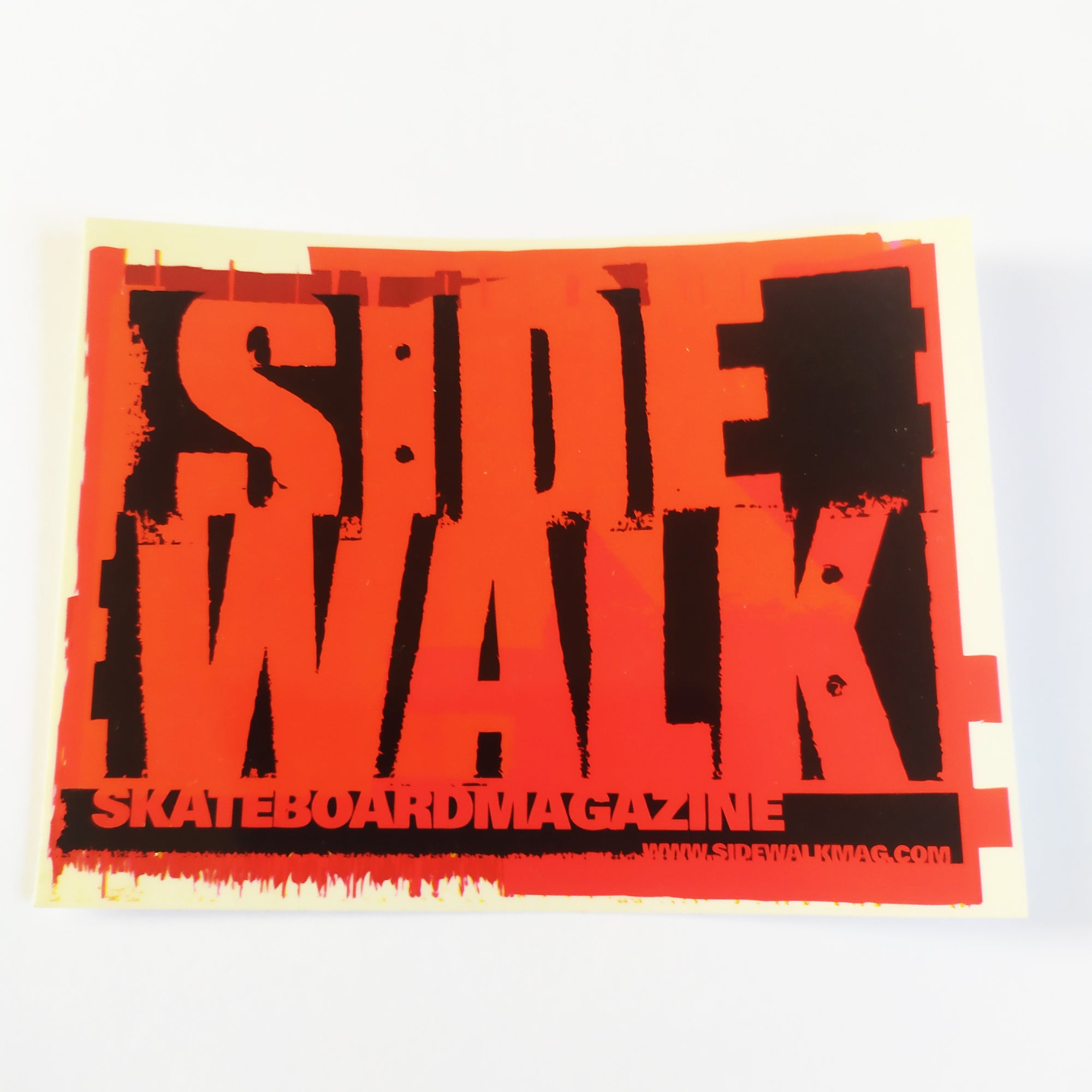 Sidewalk Skateboard Magazine Skate Sticker