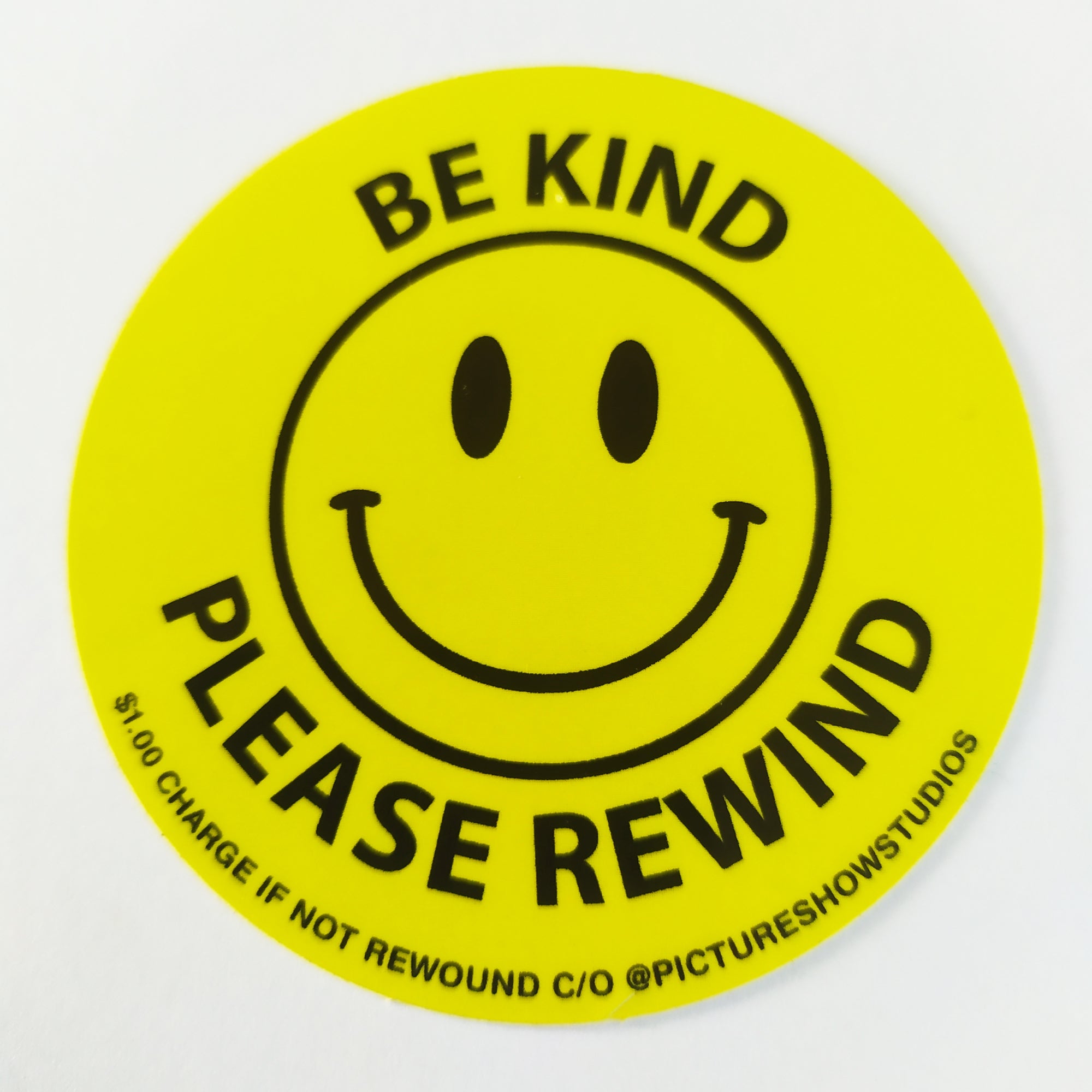 Picture Show - Be Kind Please Rewind VHS Video Skateboard Sticker