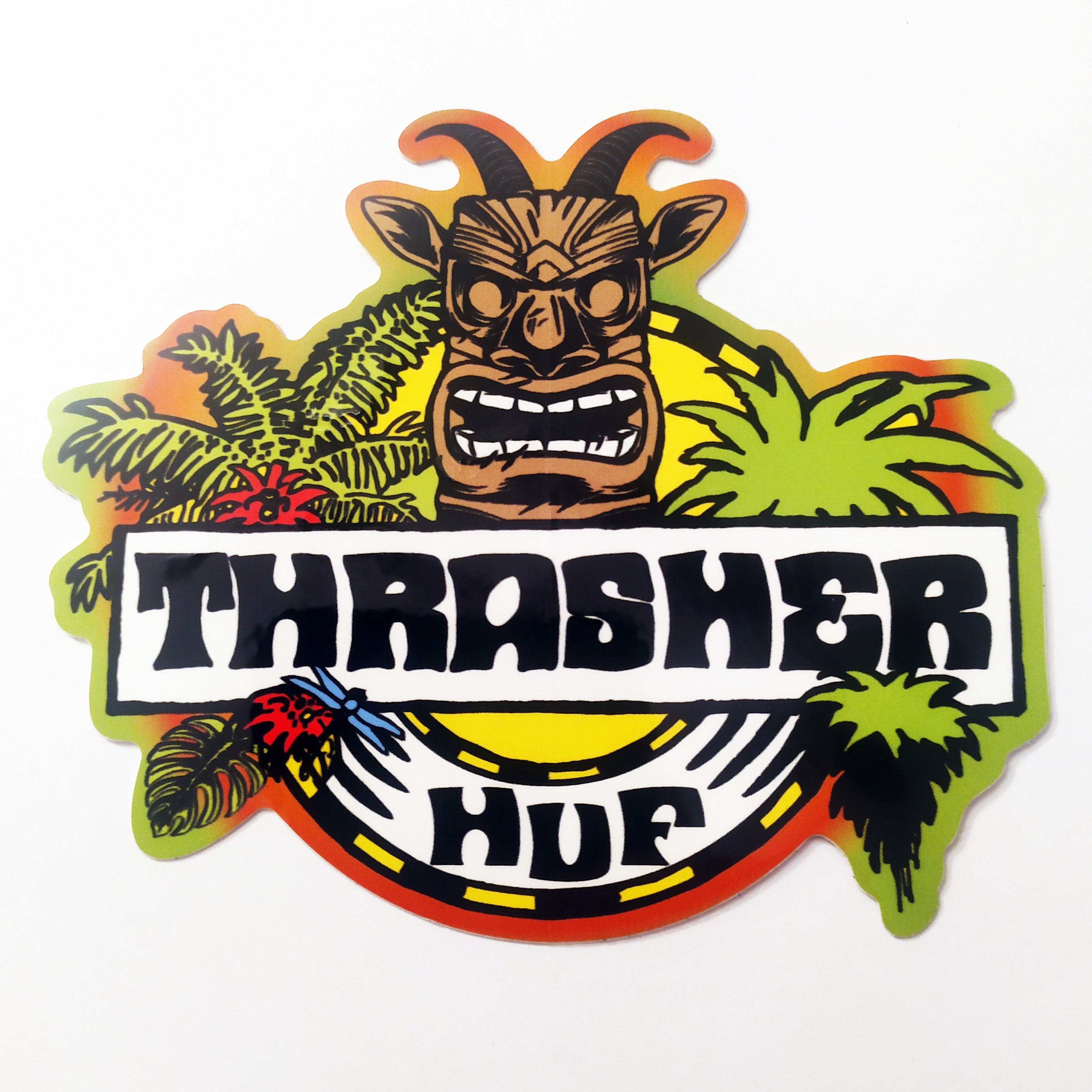 HUF X Thrasher Skateboard Sticker