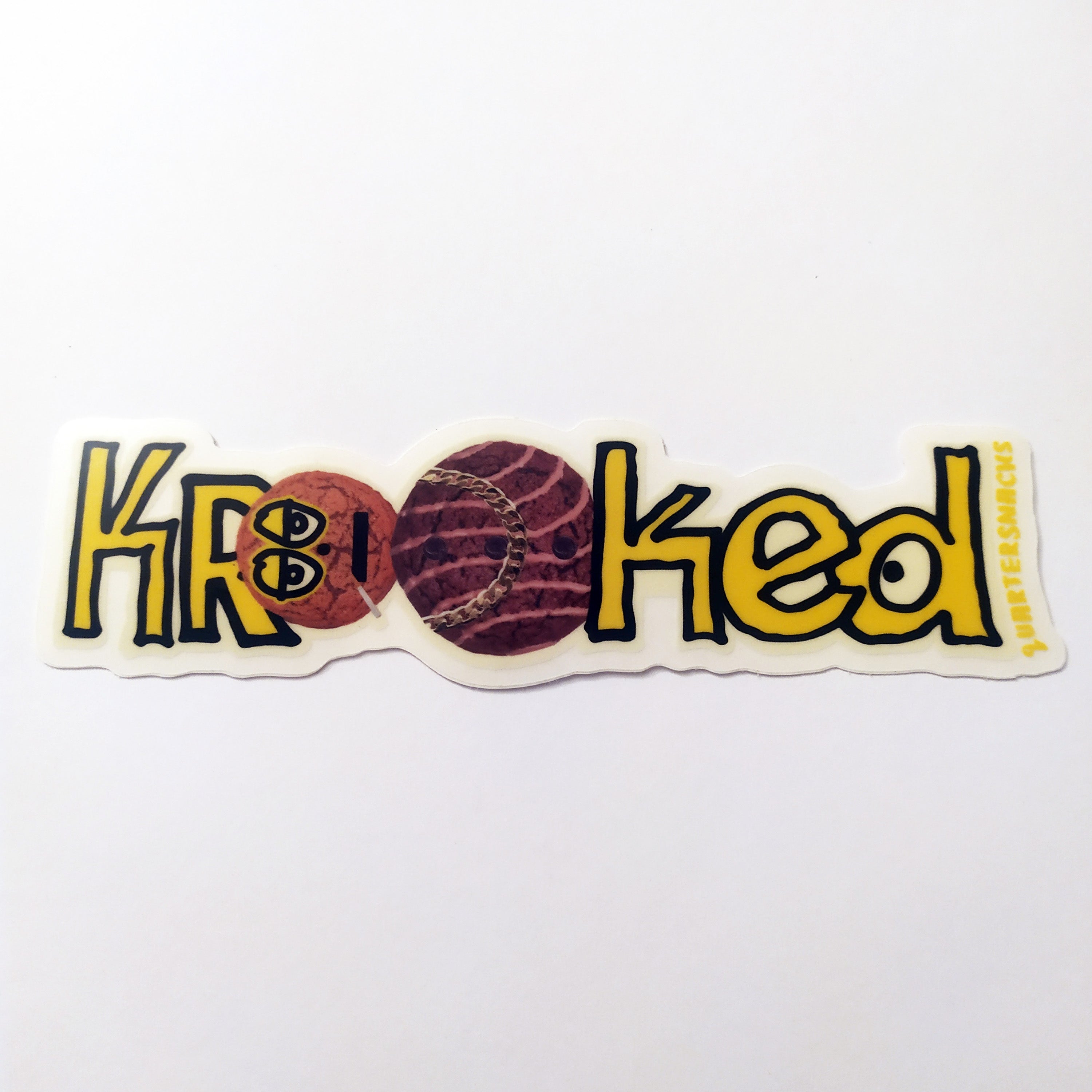 Krooked X Quarter Snacks Skate Sticker