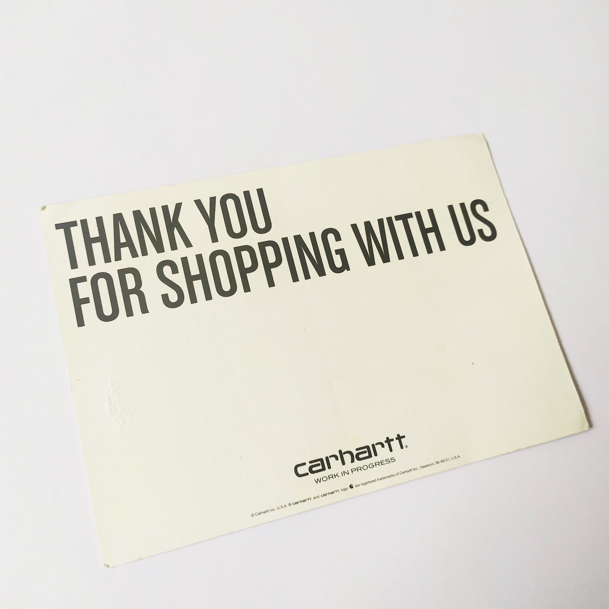 Carhartt Work in Progress Sticker Sheet/Postcard - SkateboardStickers.com
