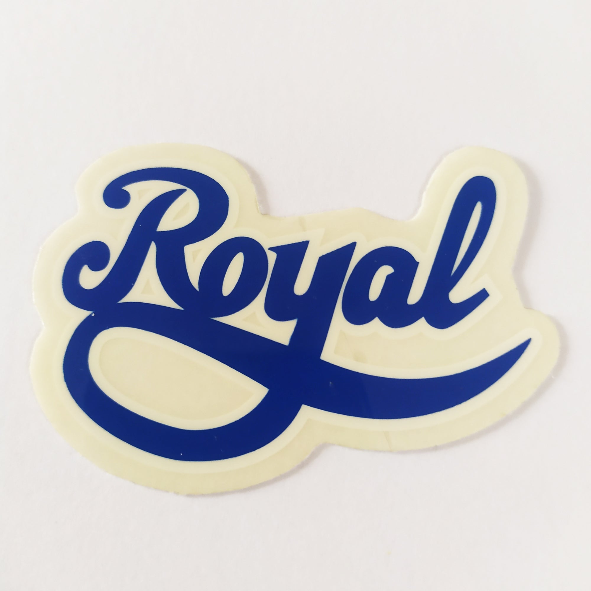 Royal Trucks Skateboard Sticker, Blue, 7cm - SkateboardStickers.com
