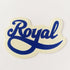 Royal Trucks Skateboard Sticker, Blue, 7cm - SkateboardStickers.com