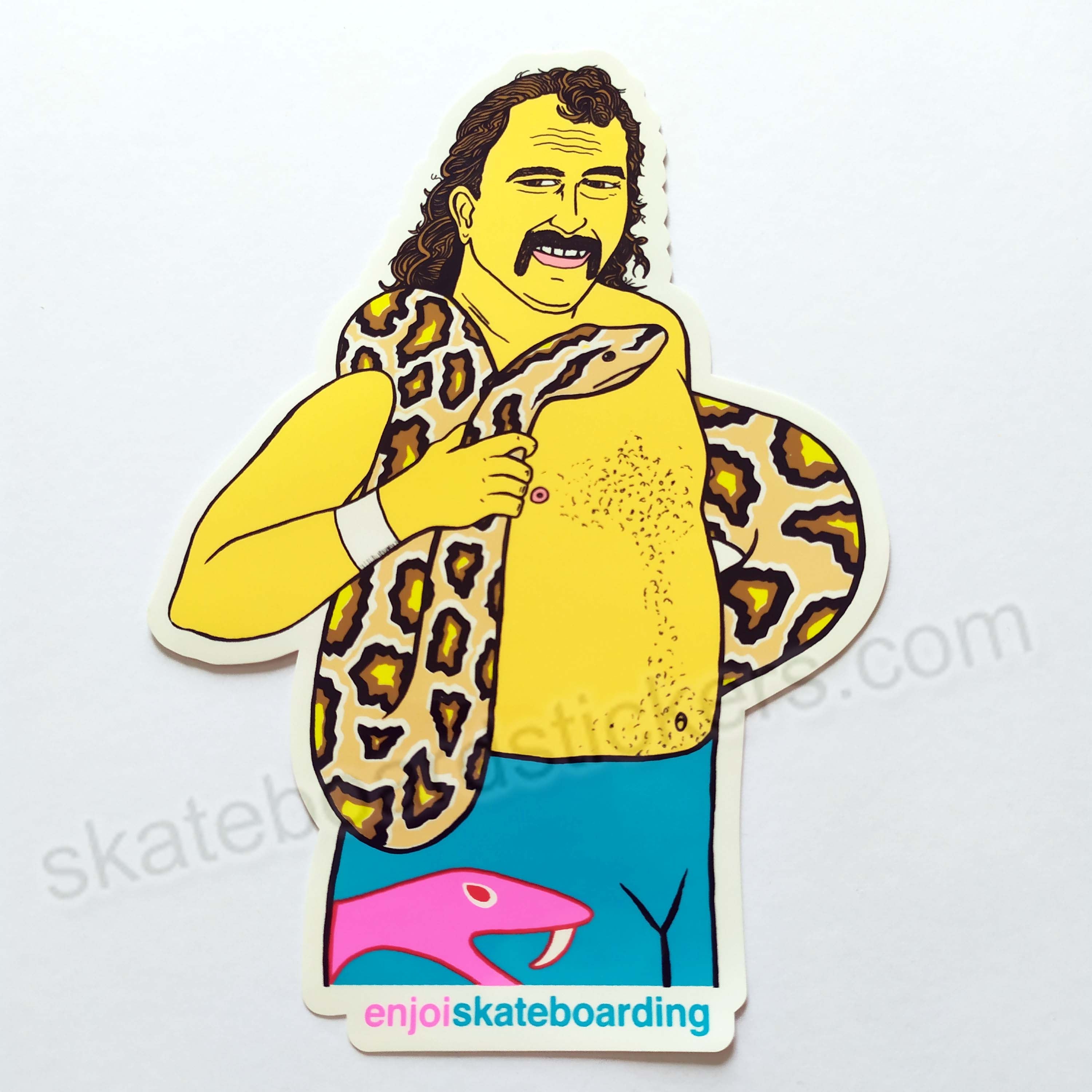 Enjoi X WWE 'Body Slam' Series Skateboard Sticker - SkateboardStickers.com