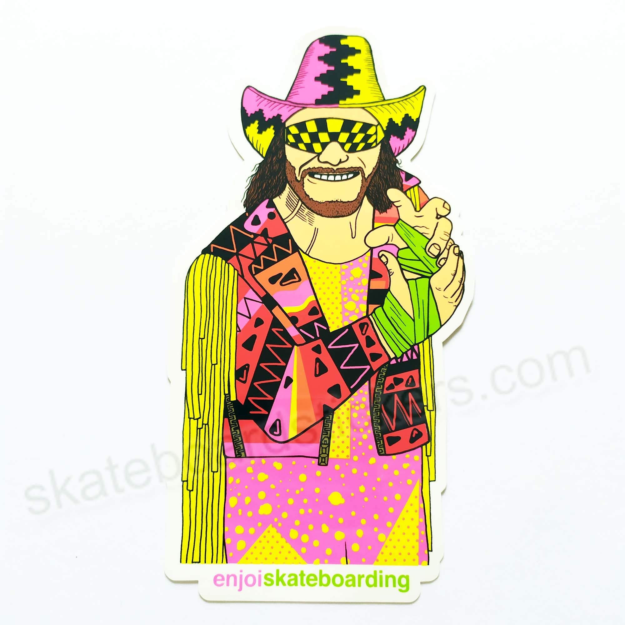 Enjoi X WWE 'Body Slam' Series Skateboard Sticker - SkateboardStickers.com