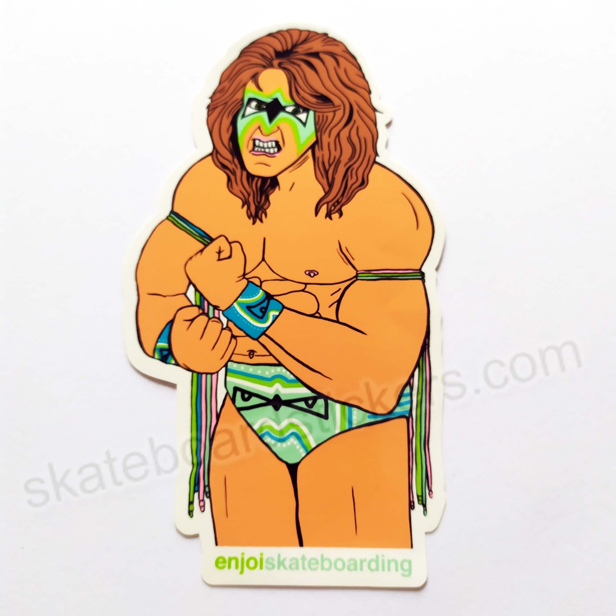 Enjoi X WWE 'Body Slam' Series Skateboard Sticker - SkateboardStickers.com