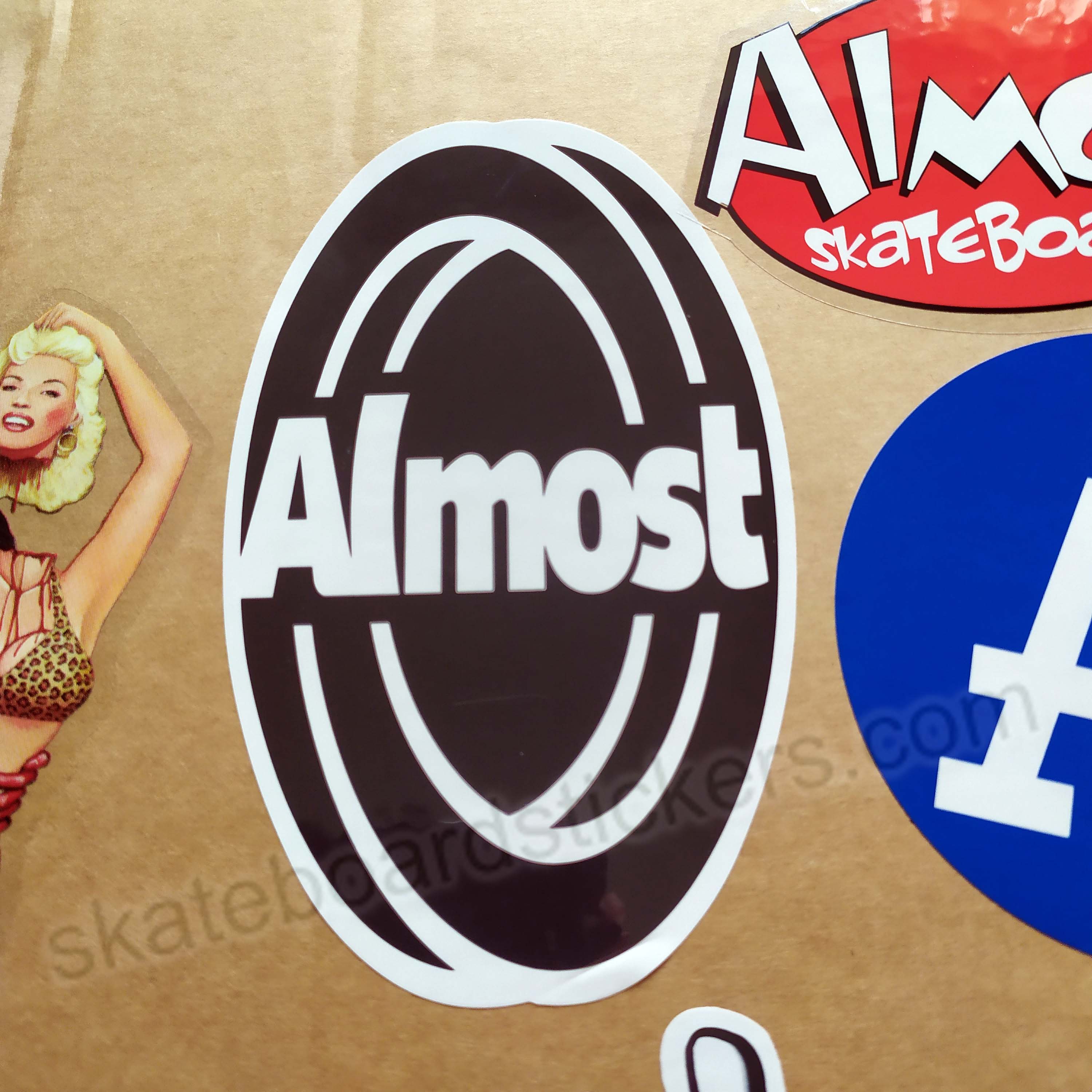 Almost Skateboards "Rings" Skateboard Sticker - SkateboardStickers.com