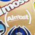 Almost Skateboards "Team White" Skateboard Sticker - SkateboardStickers.com