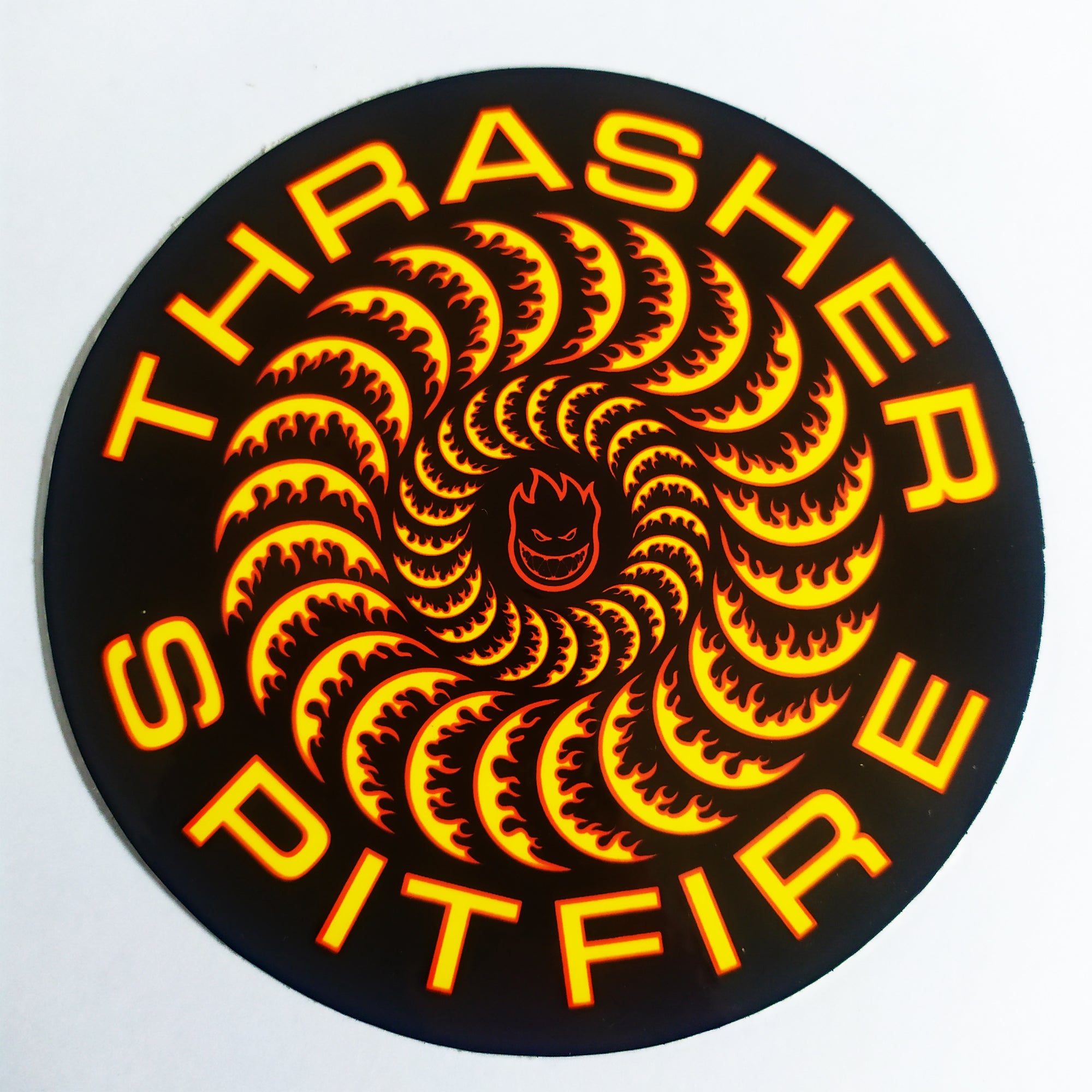 Thrasher Magazine X Spitfire Wheels Skate Sticker