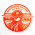Antihero Skate Sticker - Travel Bureau - Red