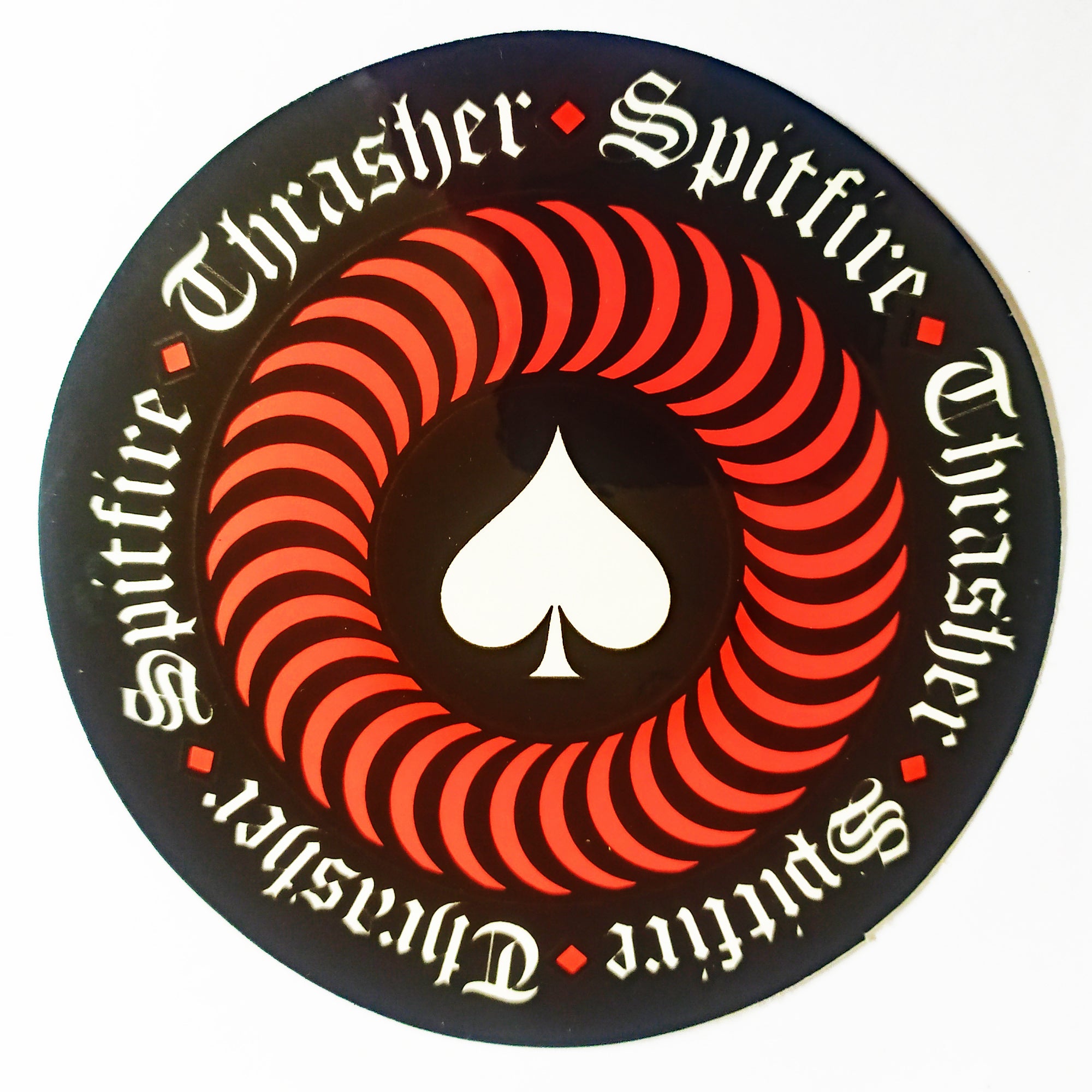 Thrasher Magazine X Spitfire Wheels Skate Sticker