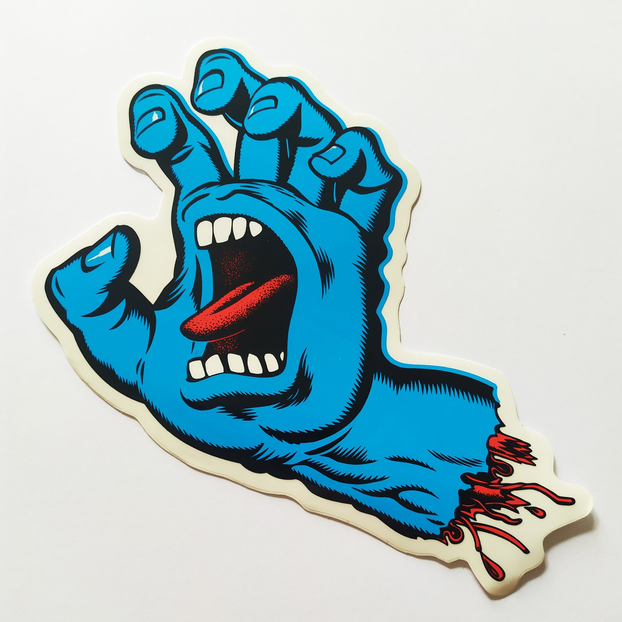 Santa Cruz Screaming Hand Skateboard Sticker - 15cm - SkateboardStickers.com