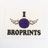 I Love Broprints Skate Sticker - SkateboardStickers.com