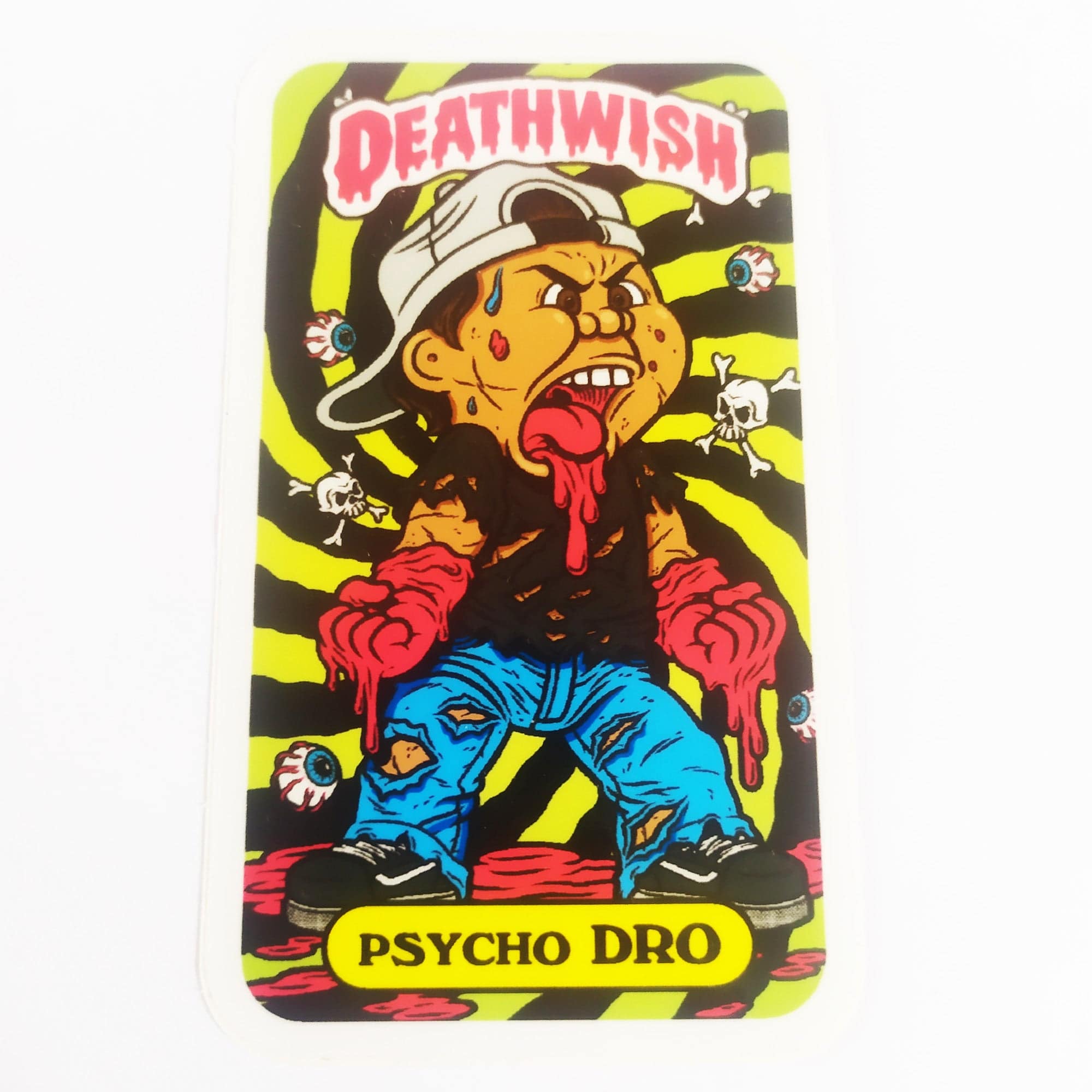 Deathwish Skateboards Sticker - Psycho Dro - SkateboardStickers.com