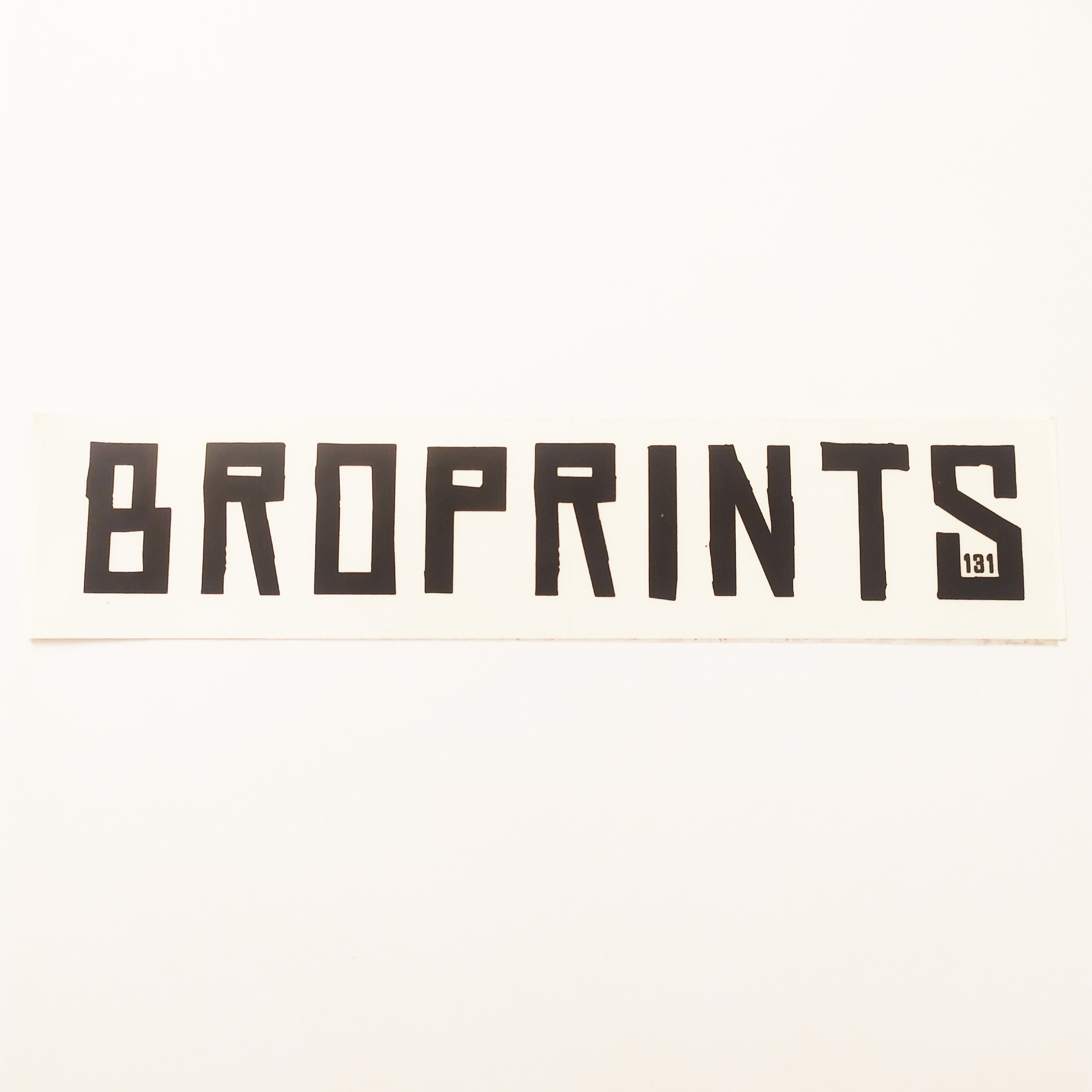 Broprints Skateboard Sticker