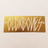 Old Bones Skateboard Sticker - Gold